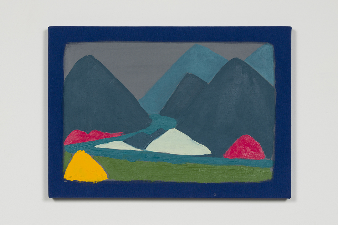 Stanya Kahn, Land (Dark River), Oil on canvas, 14.5 x 20.5"