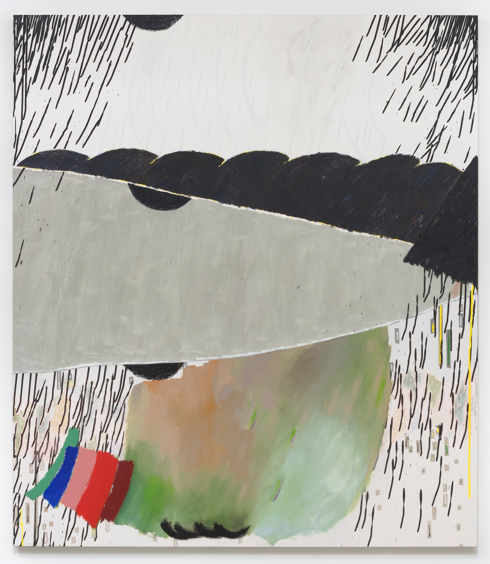 Door, 2015 Oil, oil stick, oil pastel, and acrylic on canvas