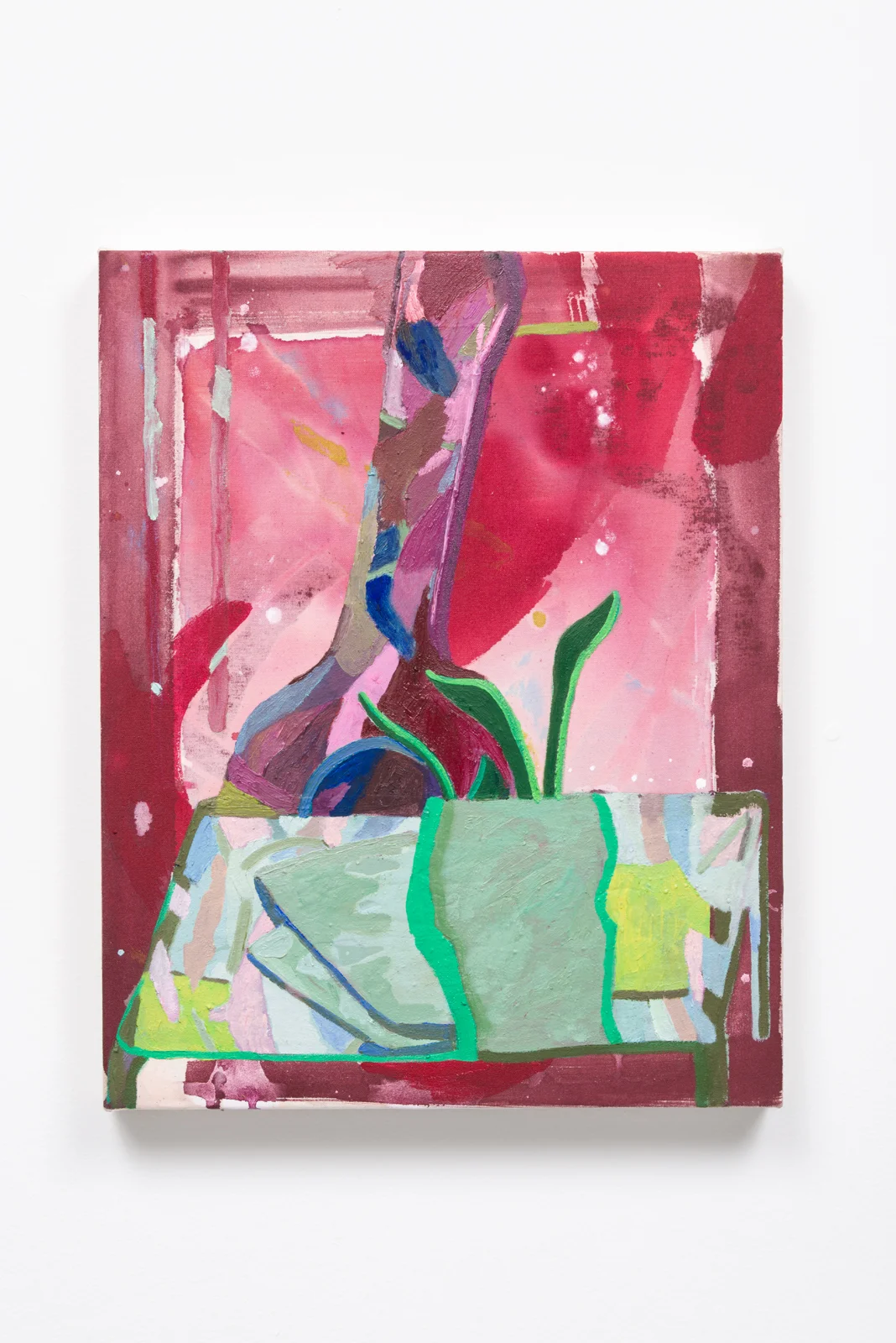 Angelina Guldoni, Post-it, 2017 oil and acrylic on canvas 16 x 20"