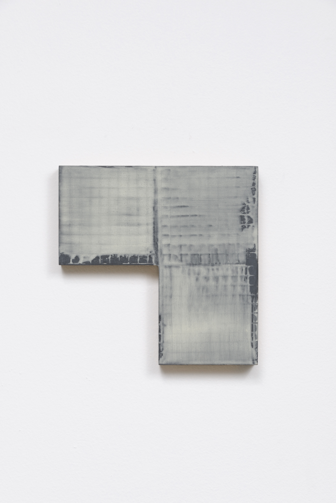 Nancy Haynes, Etude, 2004 Gilding clay and glow in the dark acrylic on wood panels 8 x 8"