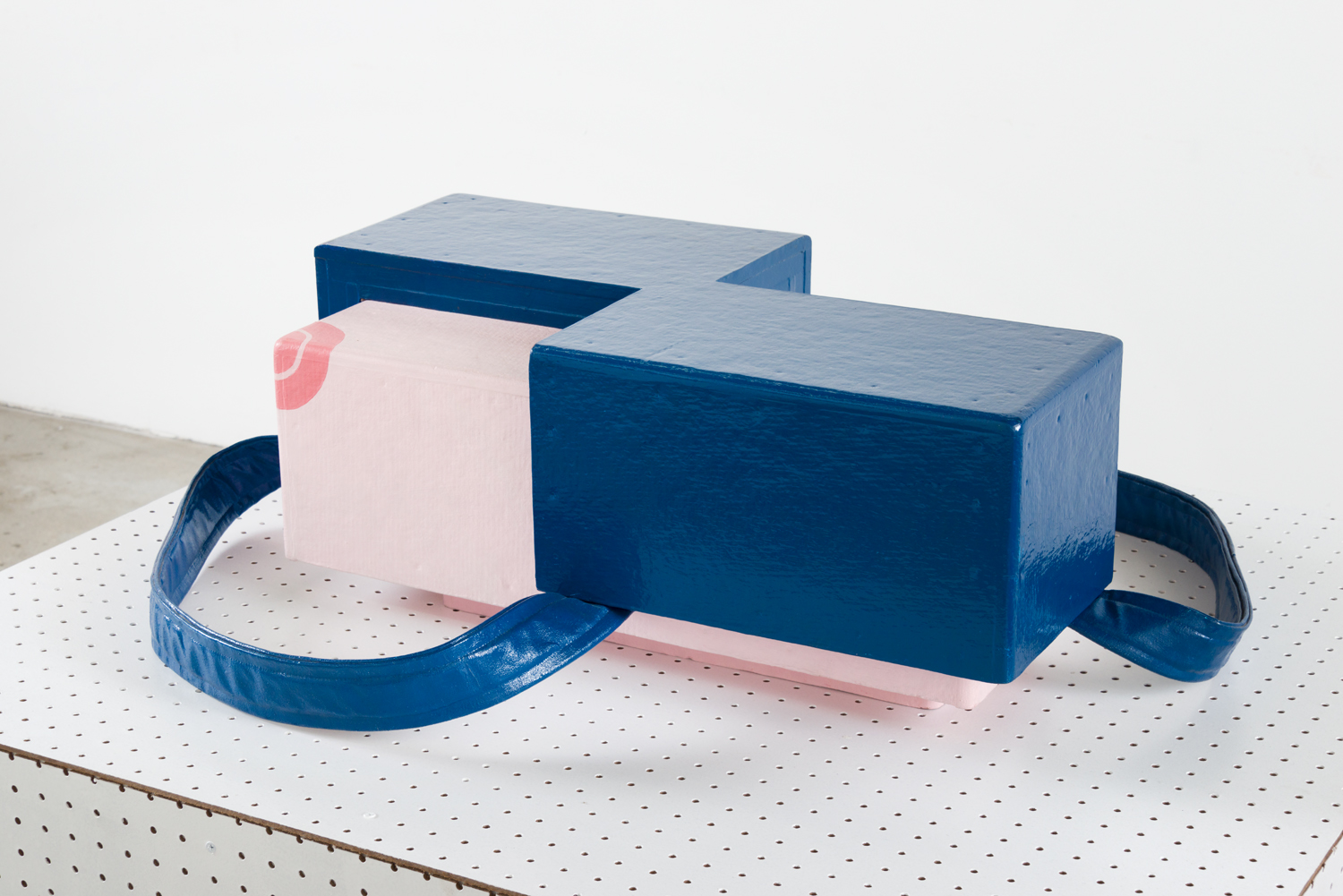 John Wesley, Ill Fitting Bikini Top, 1975, acrylic on canvas stretched on wood, 10.25 x 35.25 x 28.5 inches