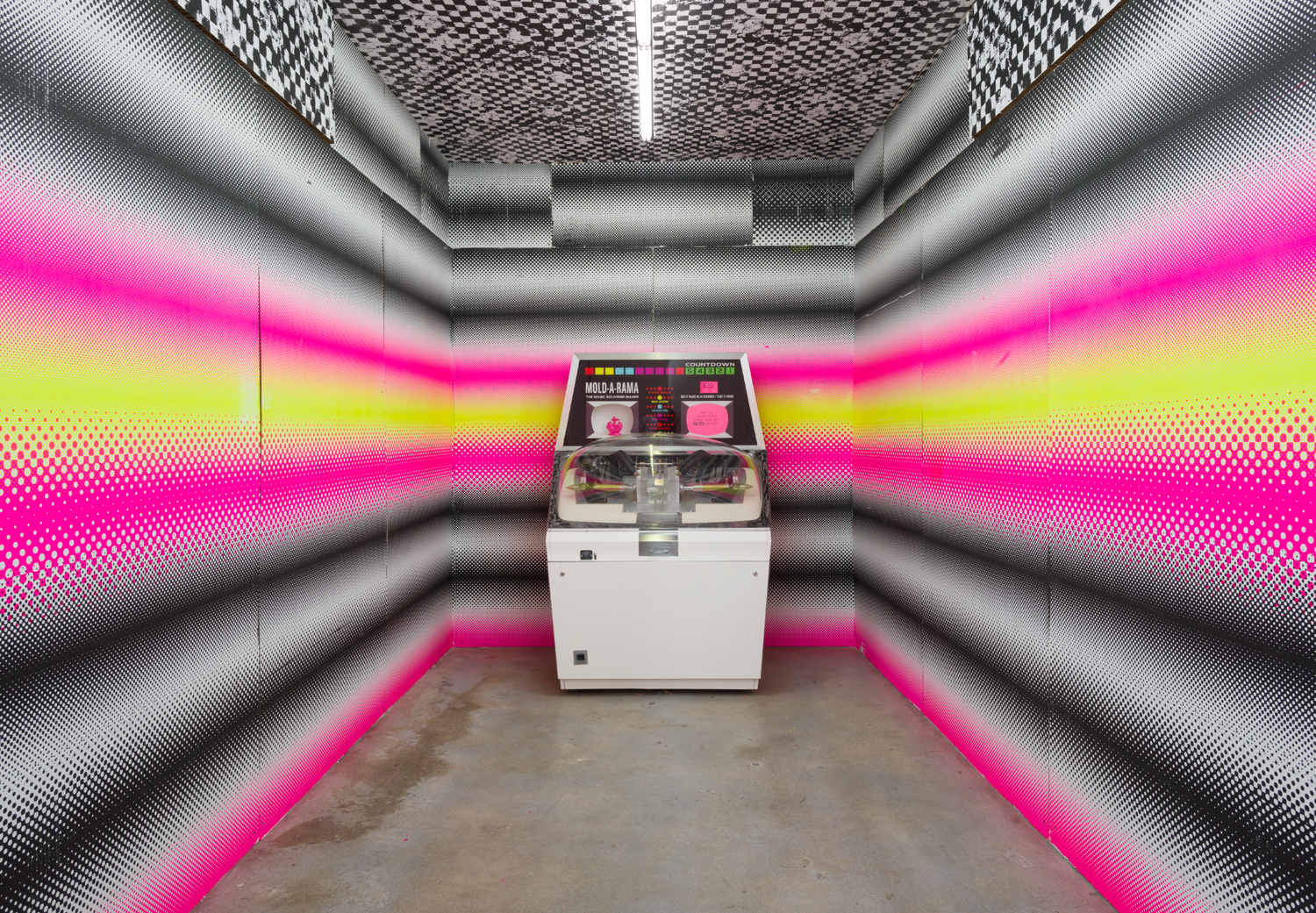 Aaron Curry installation, The Pit II, Mold a Rama, 1960 Mold Machine 