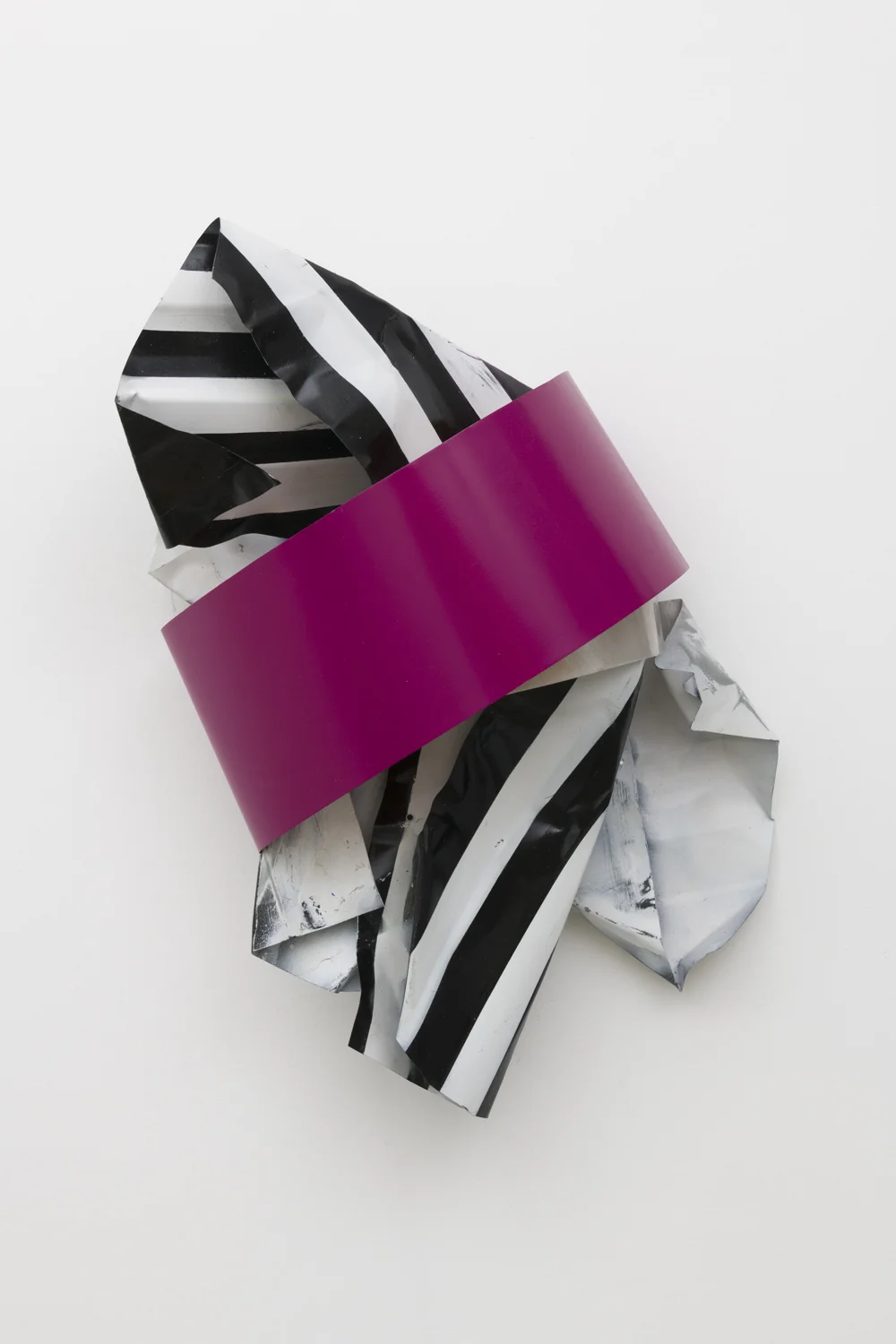 Nora Shields Sash Painting (Cherry Blossom), 2018 Acrylic on aluminum 23 x 14 x 8 inches
