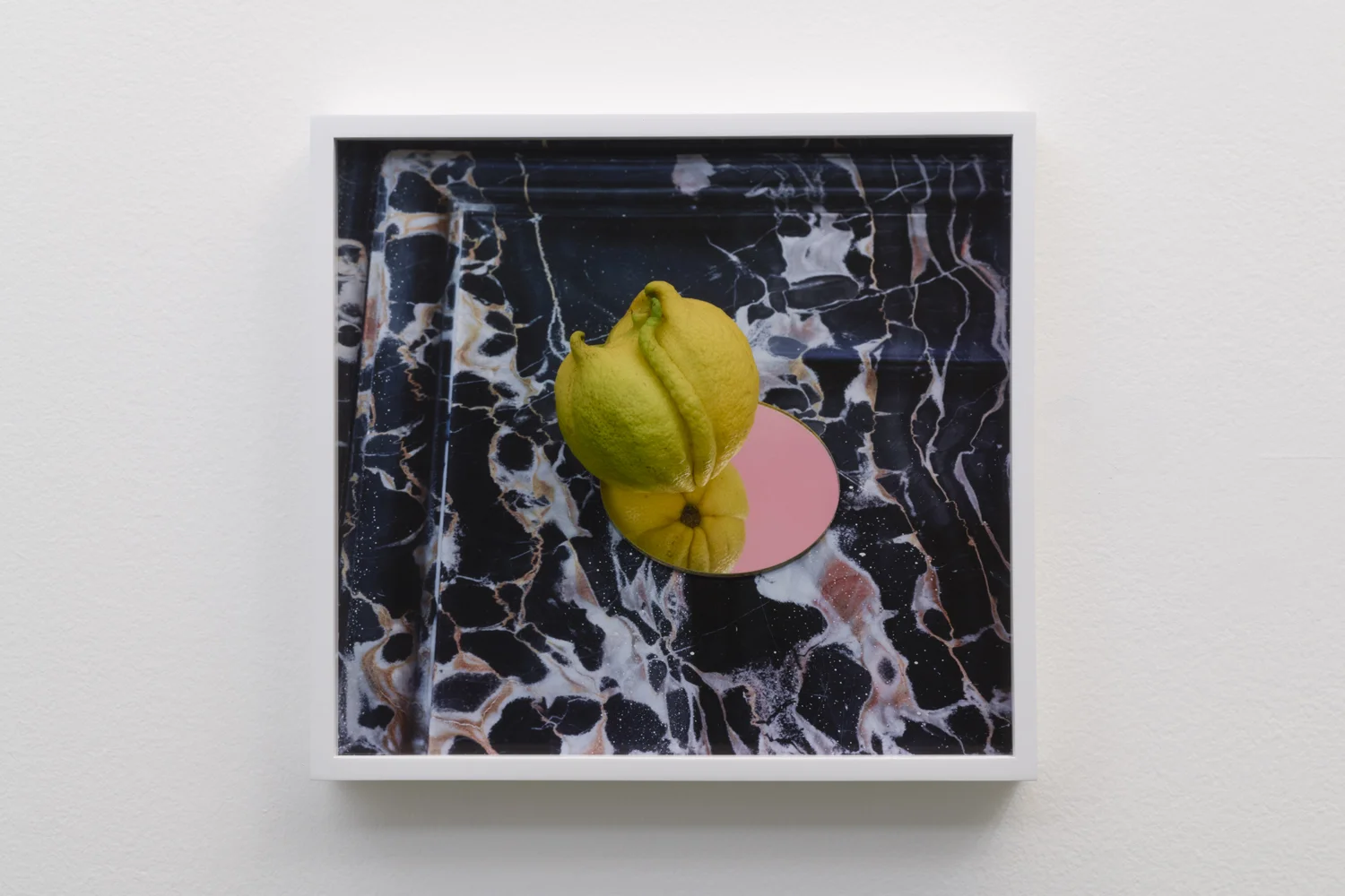 Untitled (Lemon on mirror on marble), 2017 Pigment print 11 x 12 inches
