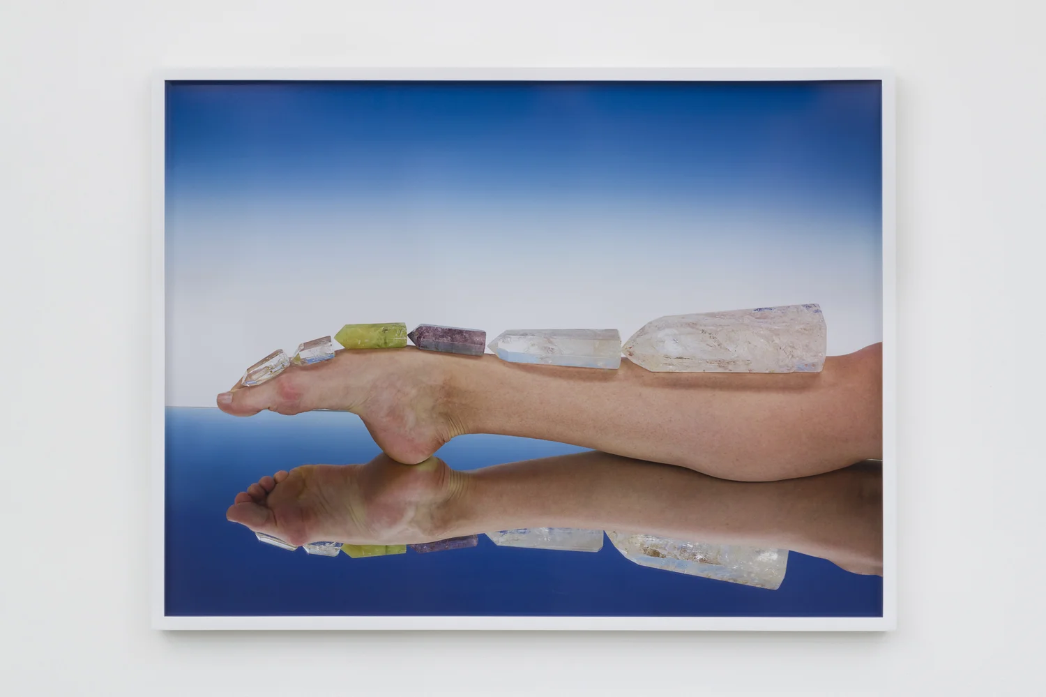 Untitled (Pointed foot with crystals) 2017 Pigment print 30 x 40 inches
