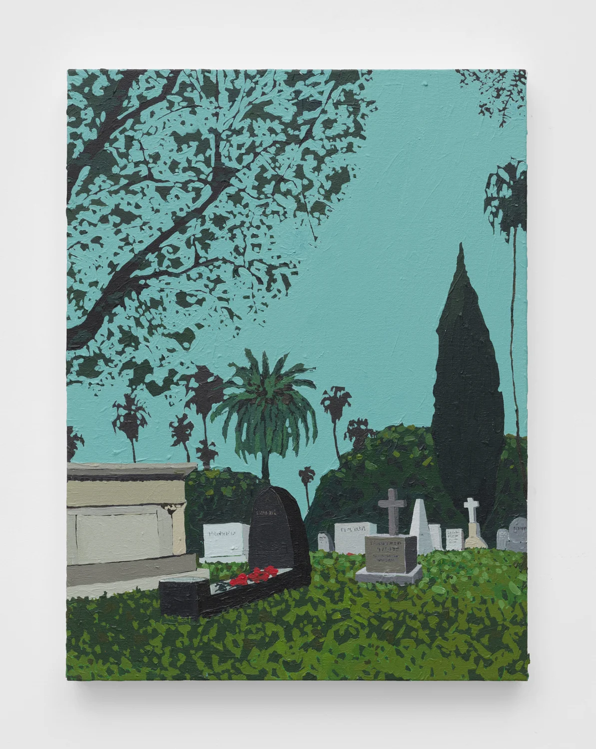 Hollywood Forever 2019 Acrylic on canvas 24 x 18 inches