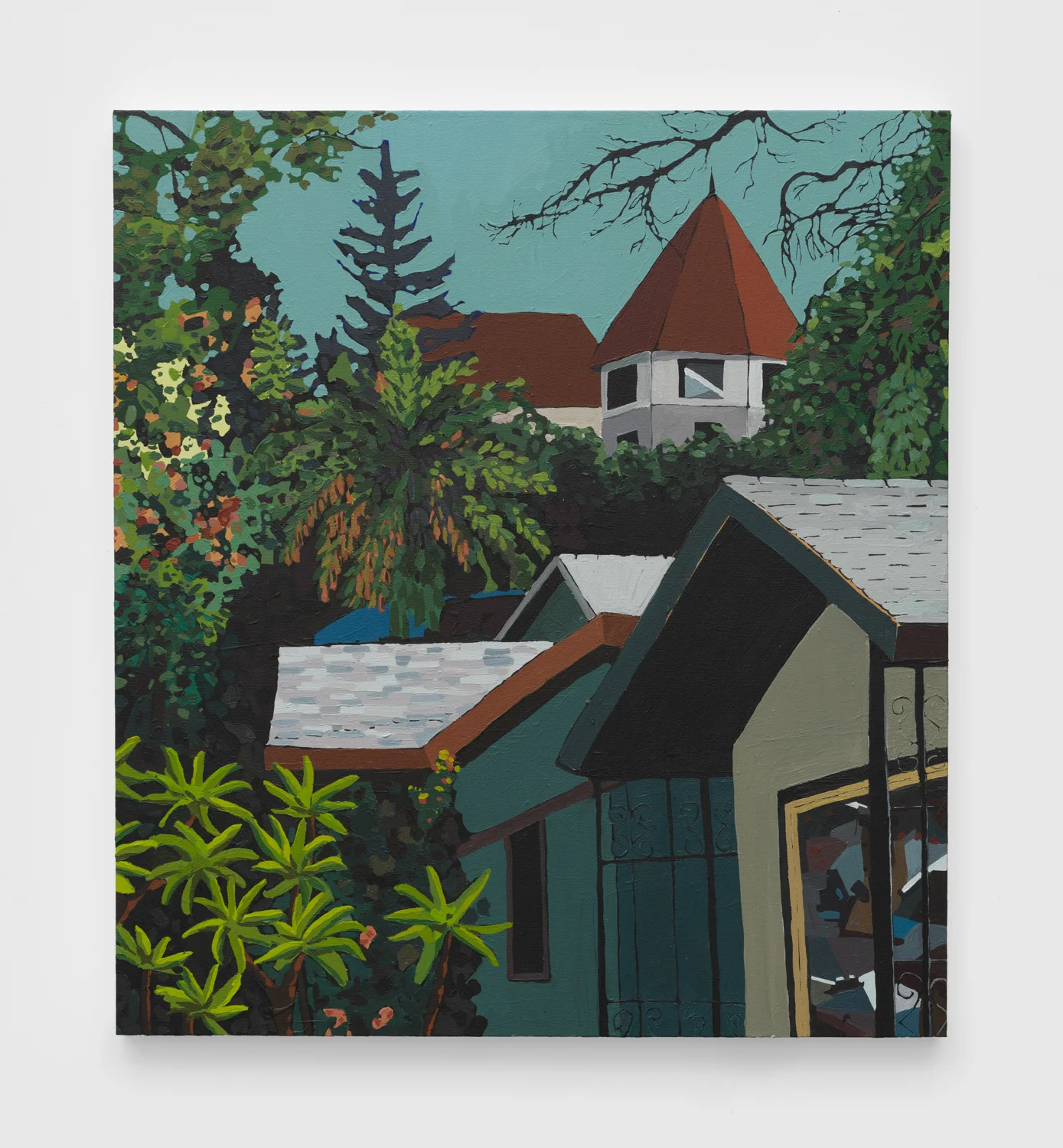 Pyrenees Castle 2019 Acrylic on canvas 40 x 36 inches