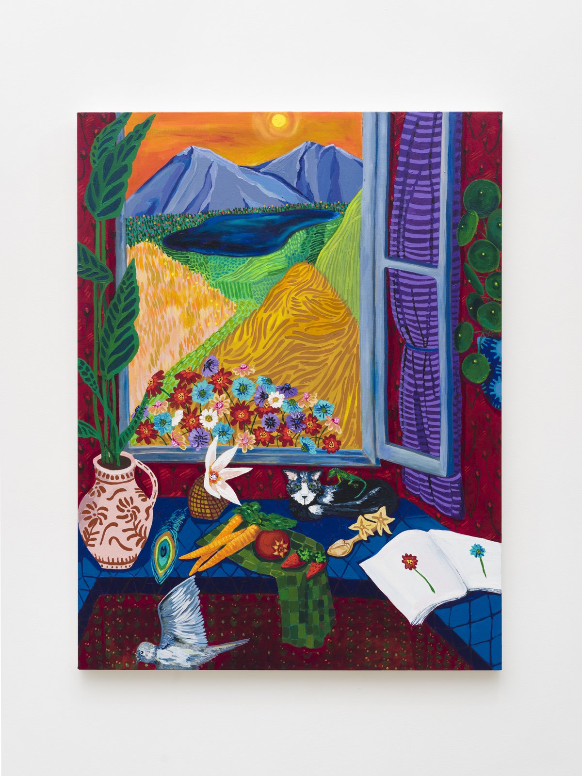 Kelly Lynn Jones Love Spoon, 2022 Acrylic, oil, and oil stick on canvas 50 x 38 in.