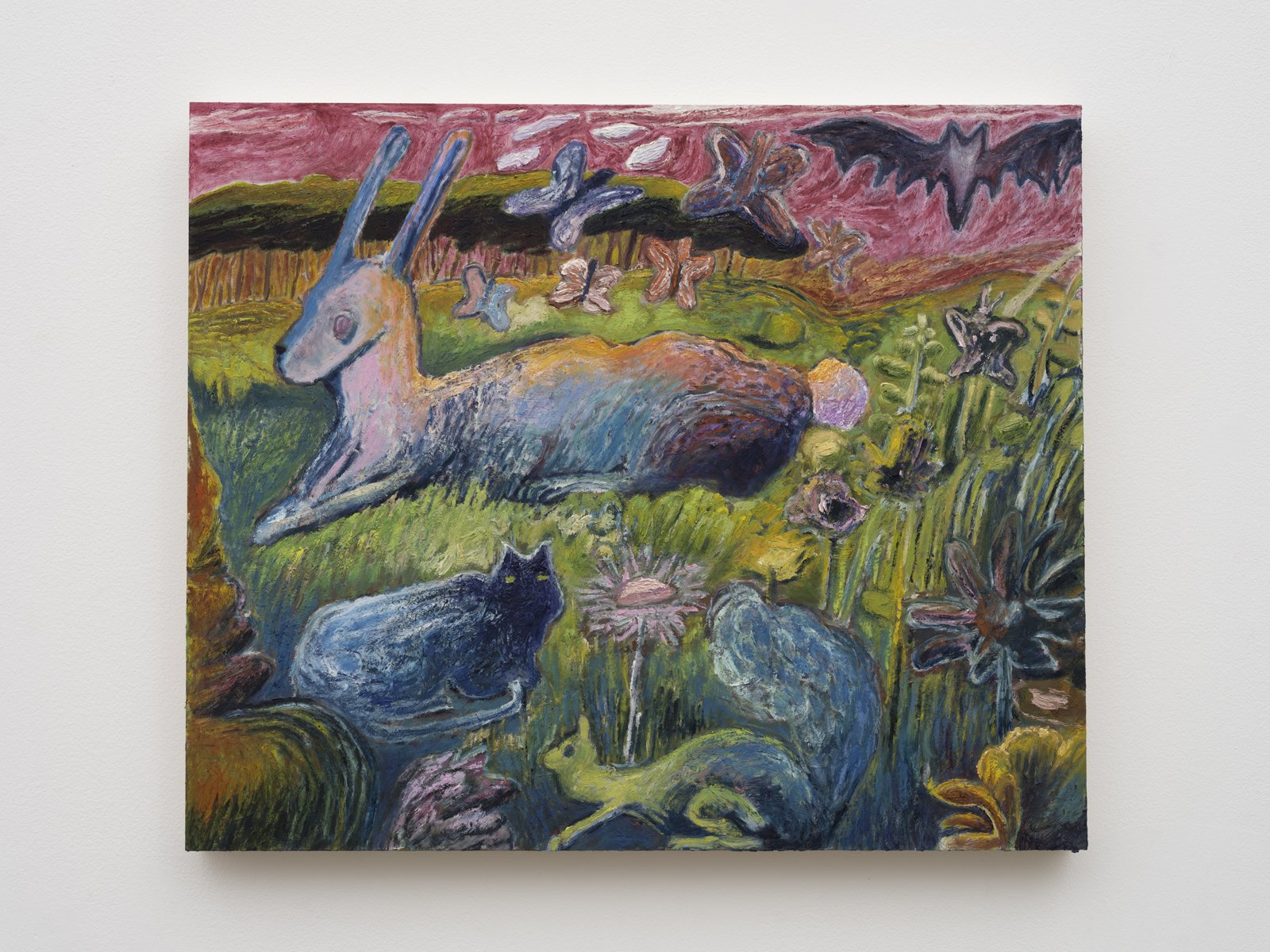  Raymie Iadevaia  All the Living Things, 2022  Oil on wood panel  20 x 24 in. 