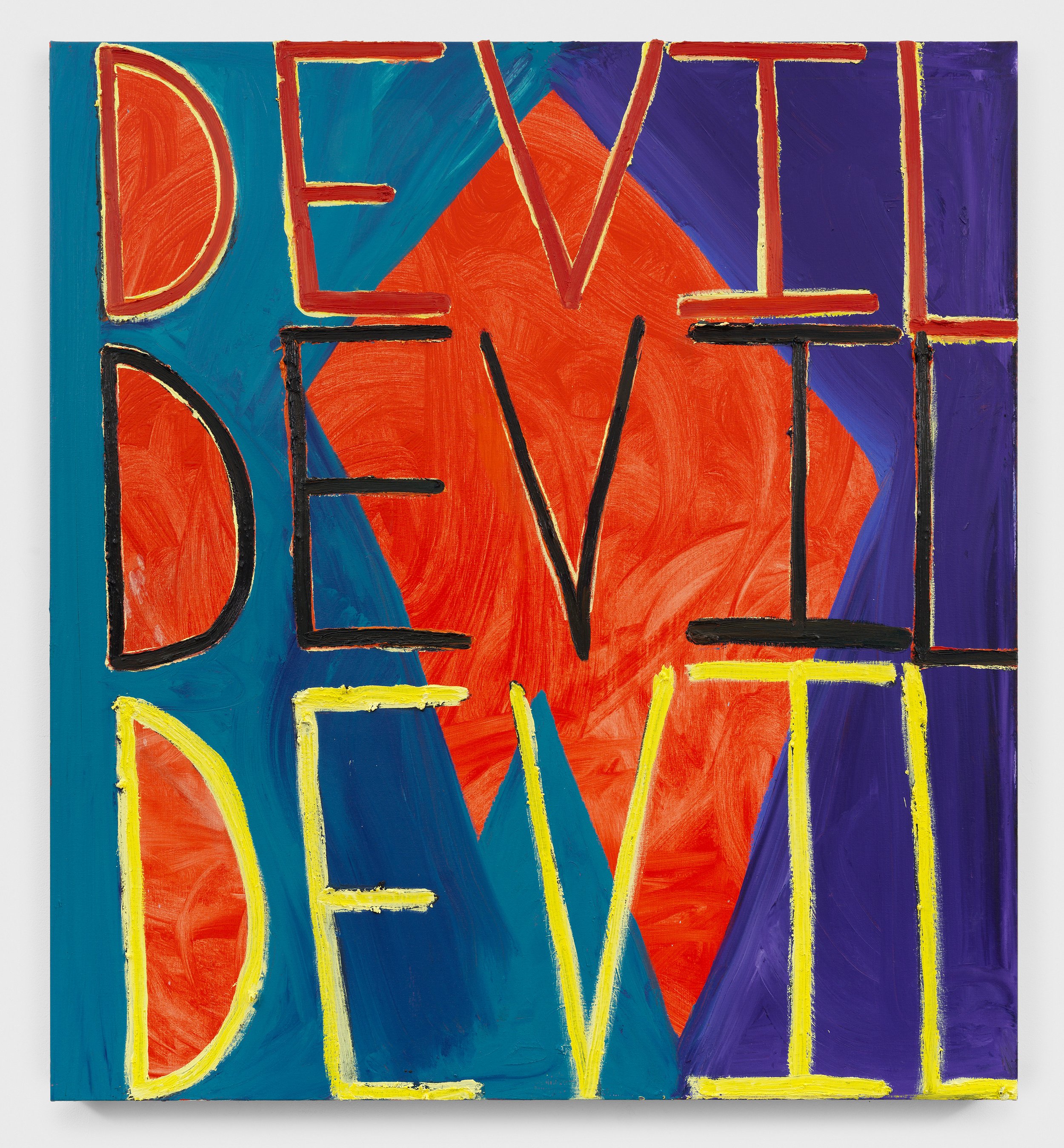  Sam Jablon  Devil, 2023  Oil on linen  48 x 44 in. 