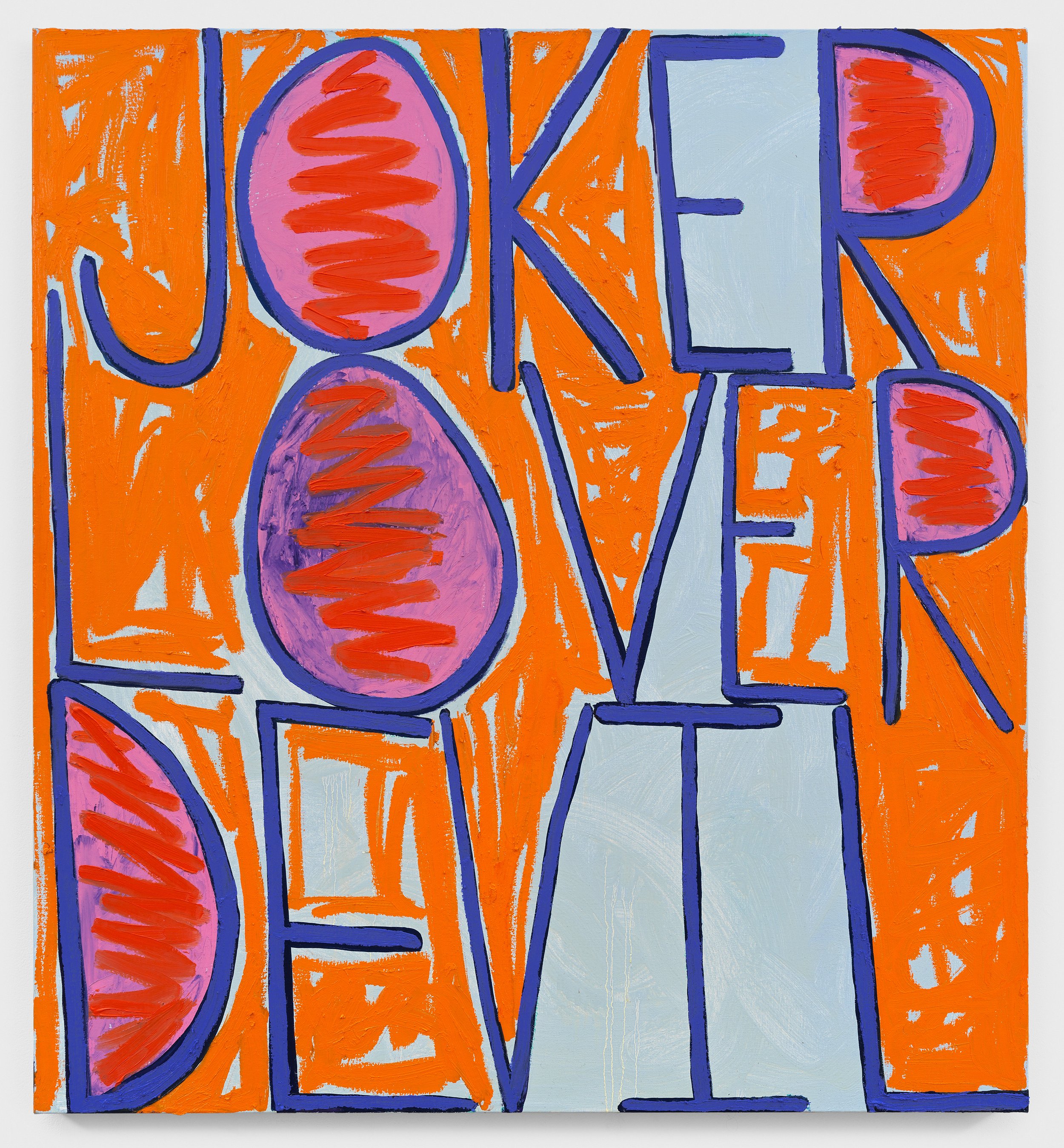  Sam Jablon  Joker Lover Devil,  Oil on linen  48 x 44 in. 