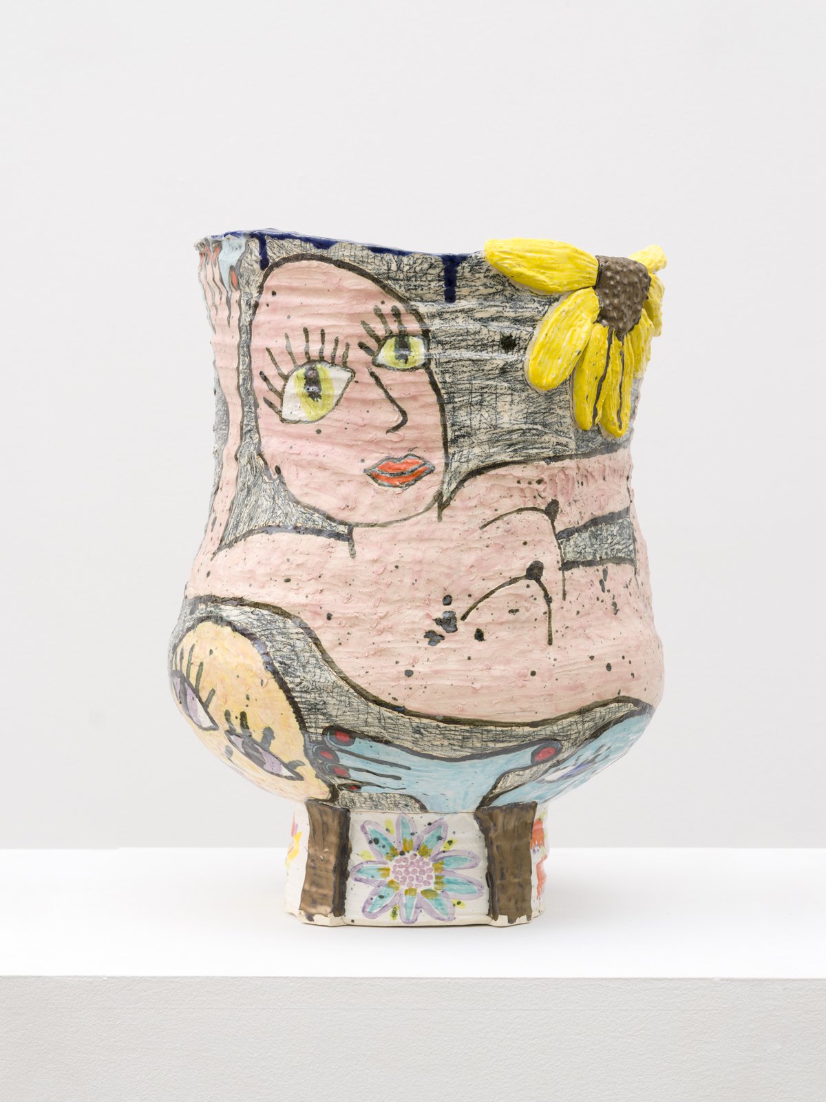  Jennifer King  Wondering at the great surprise of the survival of the self, 2023  Glazed Ceramic  17½ x 13 x 12½ in. 