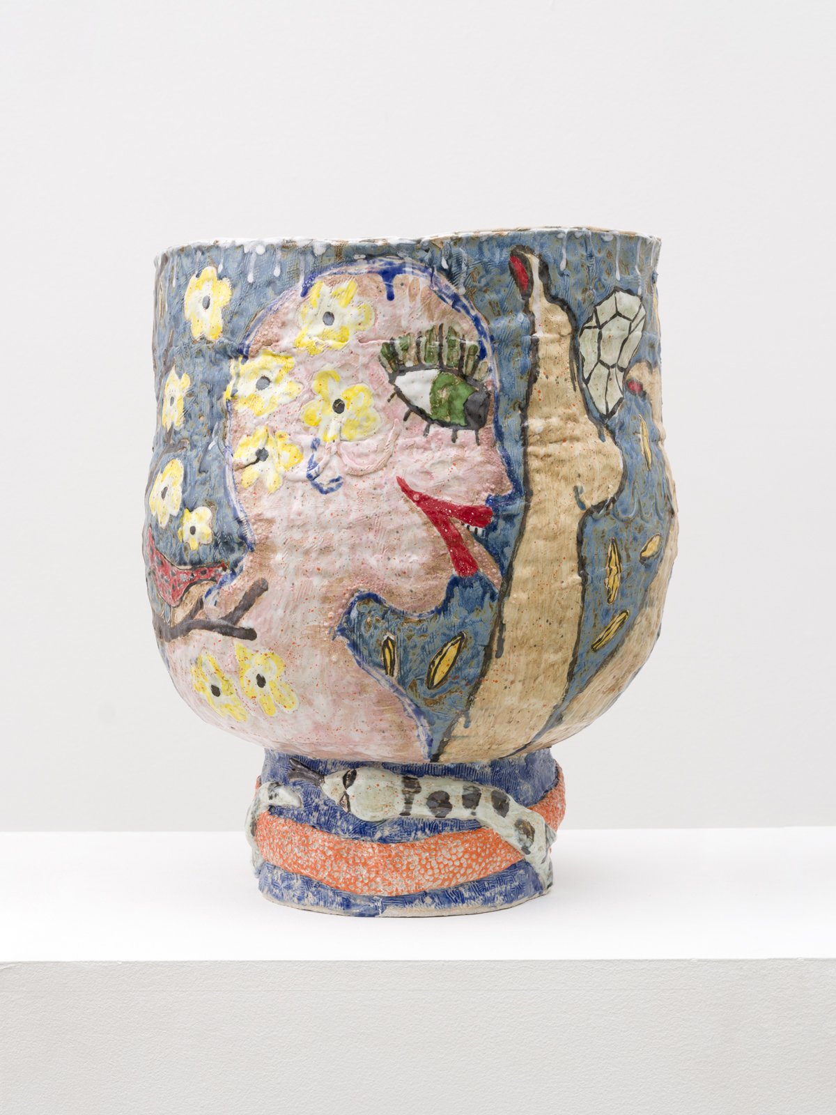  Jennifer King  There will be perils at every juncture, 2023  Glazed ceramic  18½ x 15 x 15 in. 