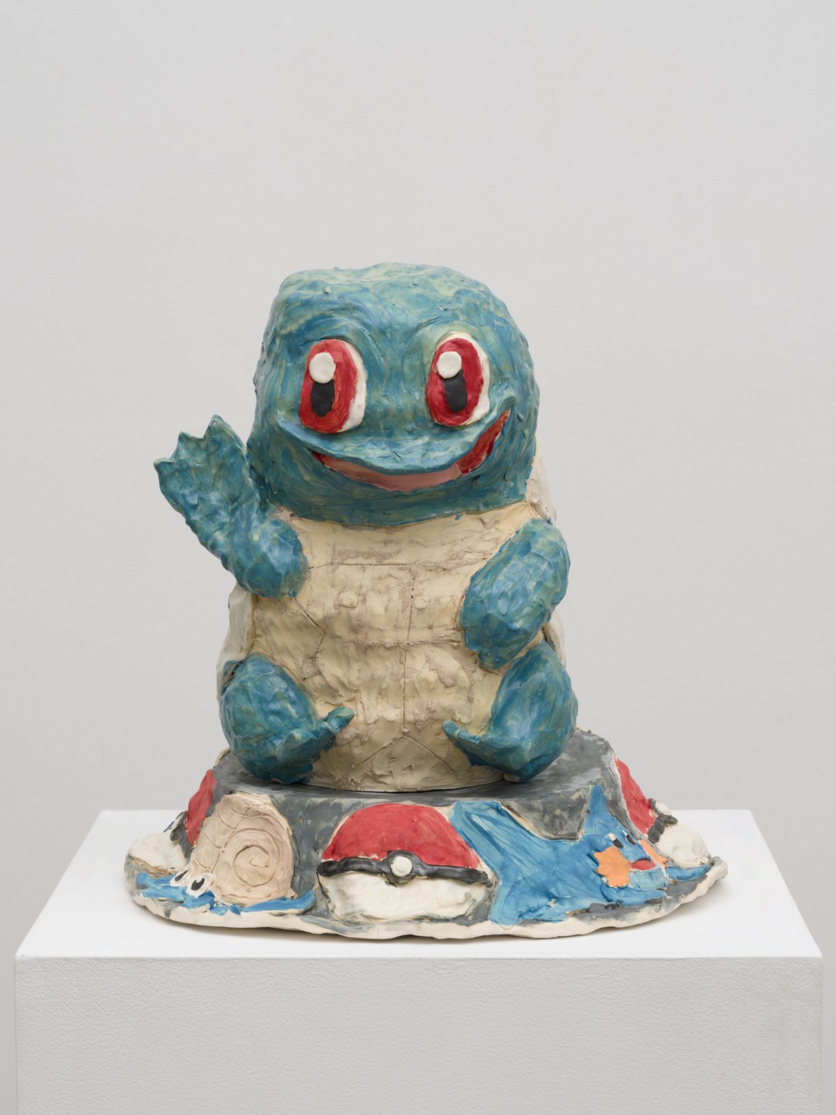  Emily Yong Beck  Squirtle, 2023  Stoneware, Glaze and Underglaze  19 x 16 x 16 in. 