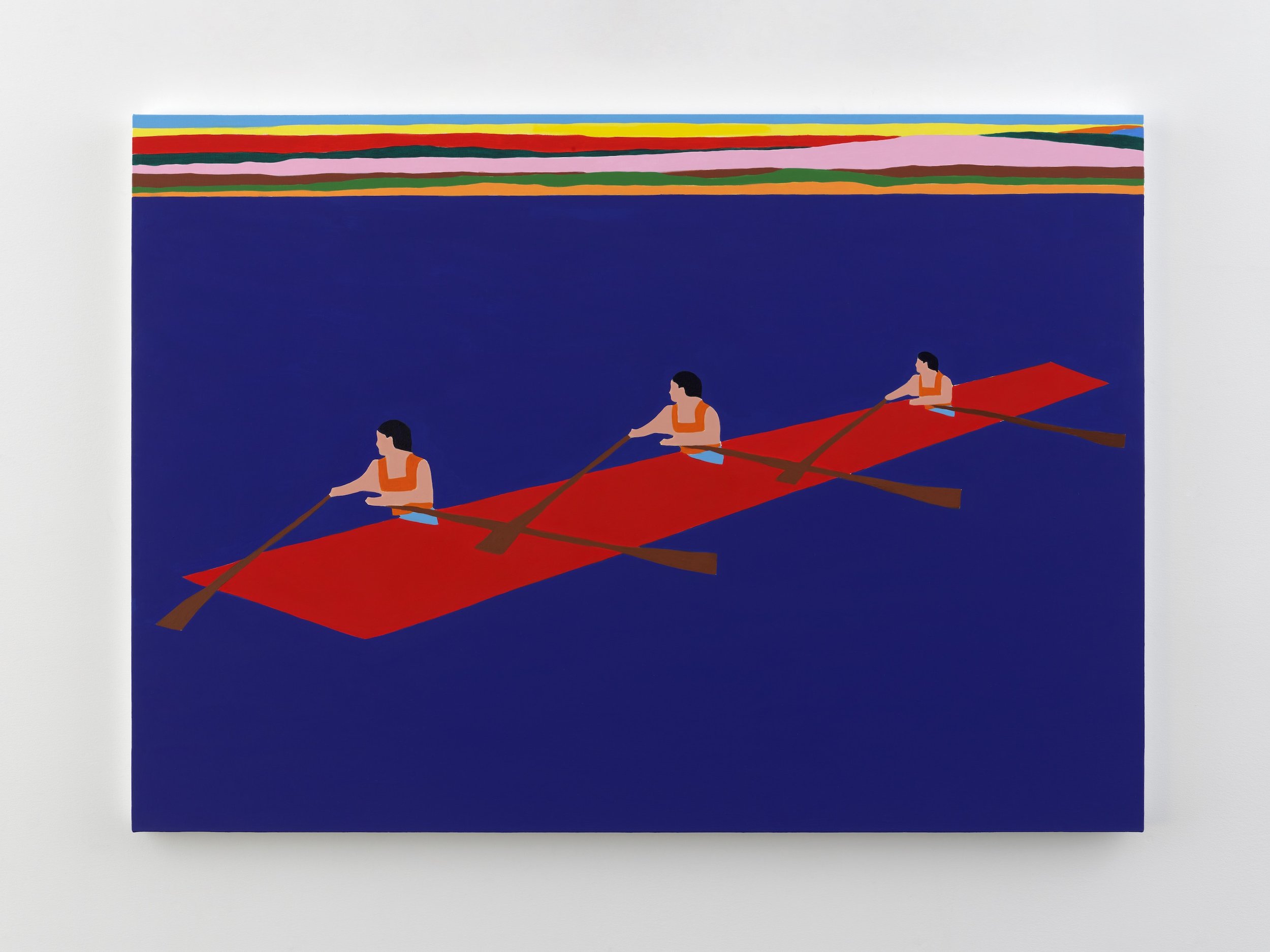  James Ulmer  Spectrum Suite, 2023  Acrylic, Fluorescent Acrylic, Flashe on Poly cotton canvas.  24 x 32 in. 
