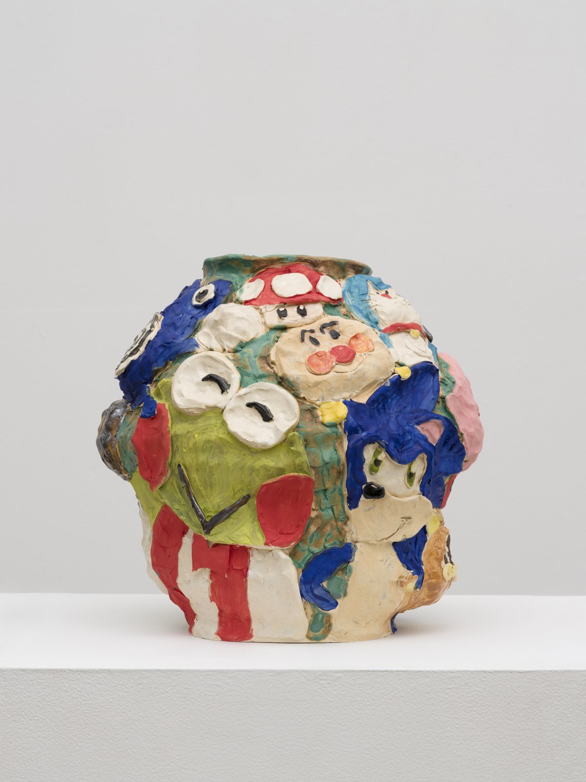  Emily Yong Beck  Patina Pot, 2023  Stoneware, Glaze and Underglaze  12½ x 10 x 11 in.  31.75 x 25.4 x 27.94 cm 