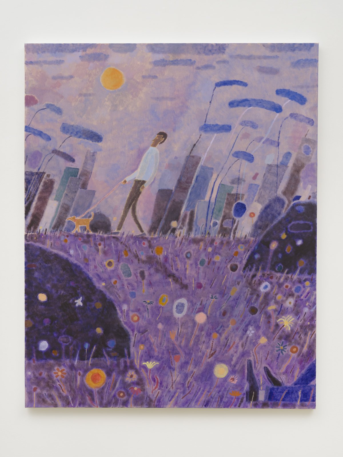 Chase Biado  Walk in the park, 2023  Oil on linen  60 x 48 in.  152.4 x 121.92 cm 