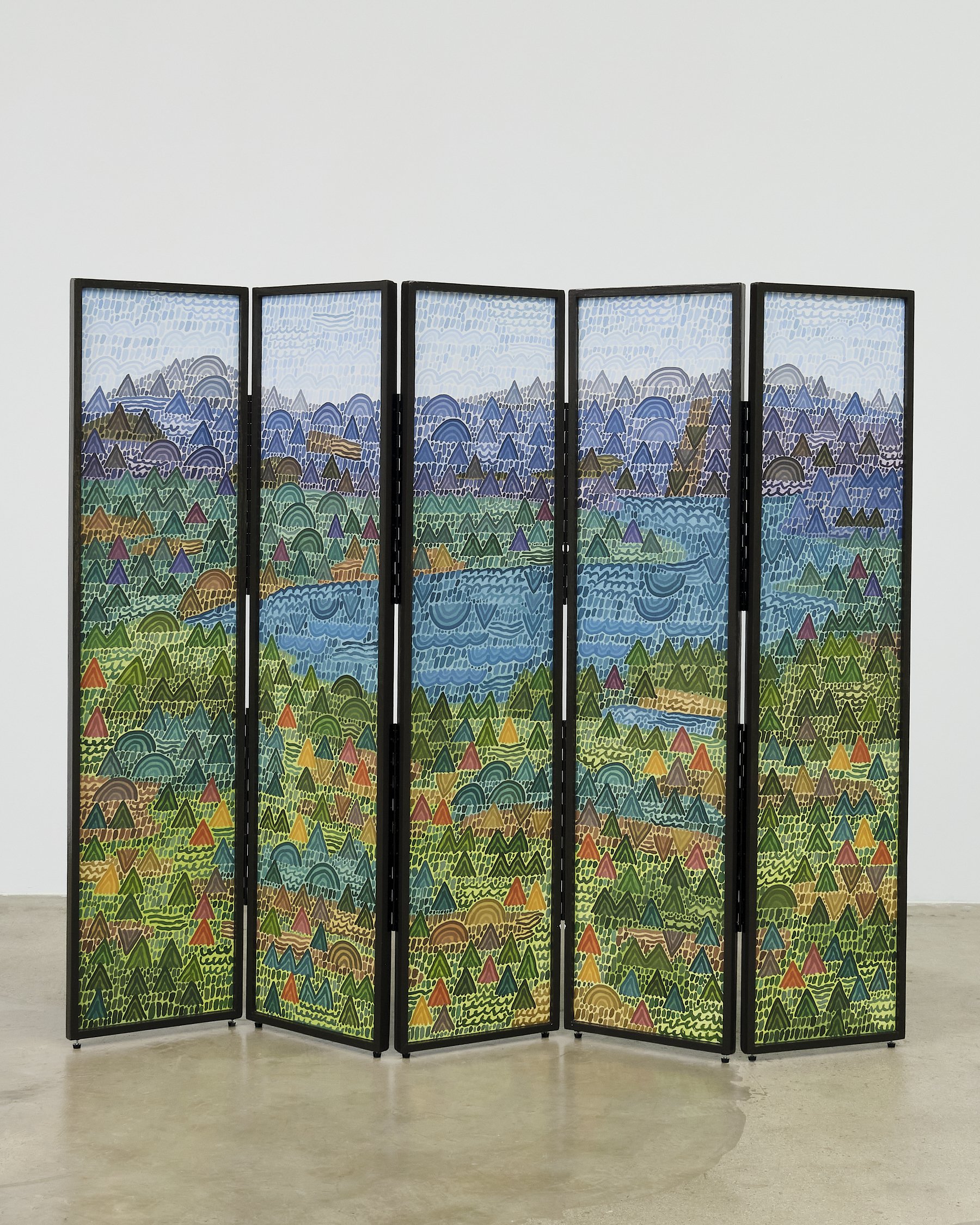   Howard Fonda   Untitled , 2025 Oil on wood panel in folding frame 66 x 80 in 167.64 x 203.20 cm 