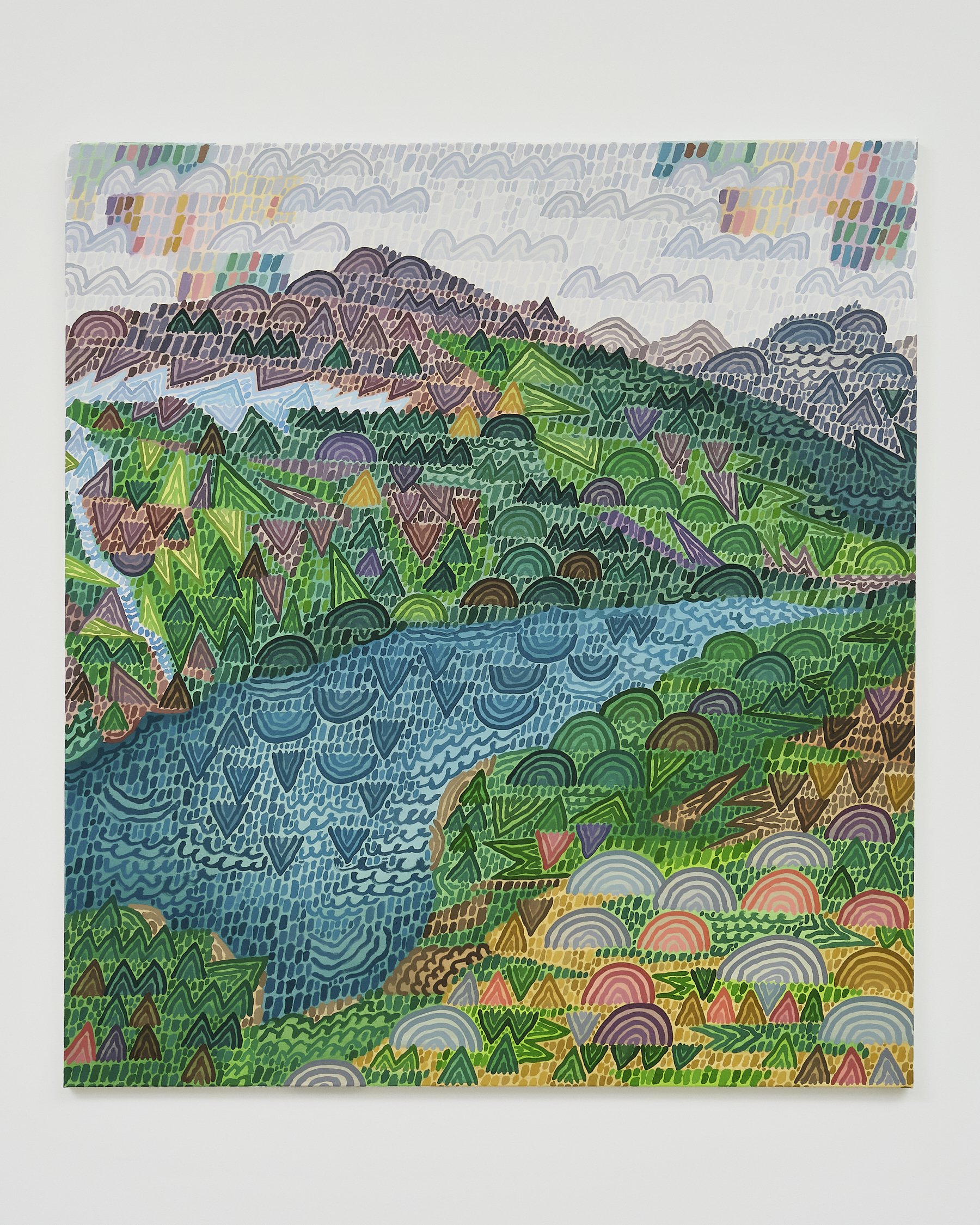   Howard Fonda   Untitled , 2025 Oil on canvas 60 x 54 in 152.40 x 137.16 cm 