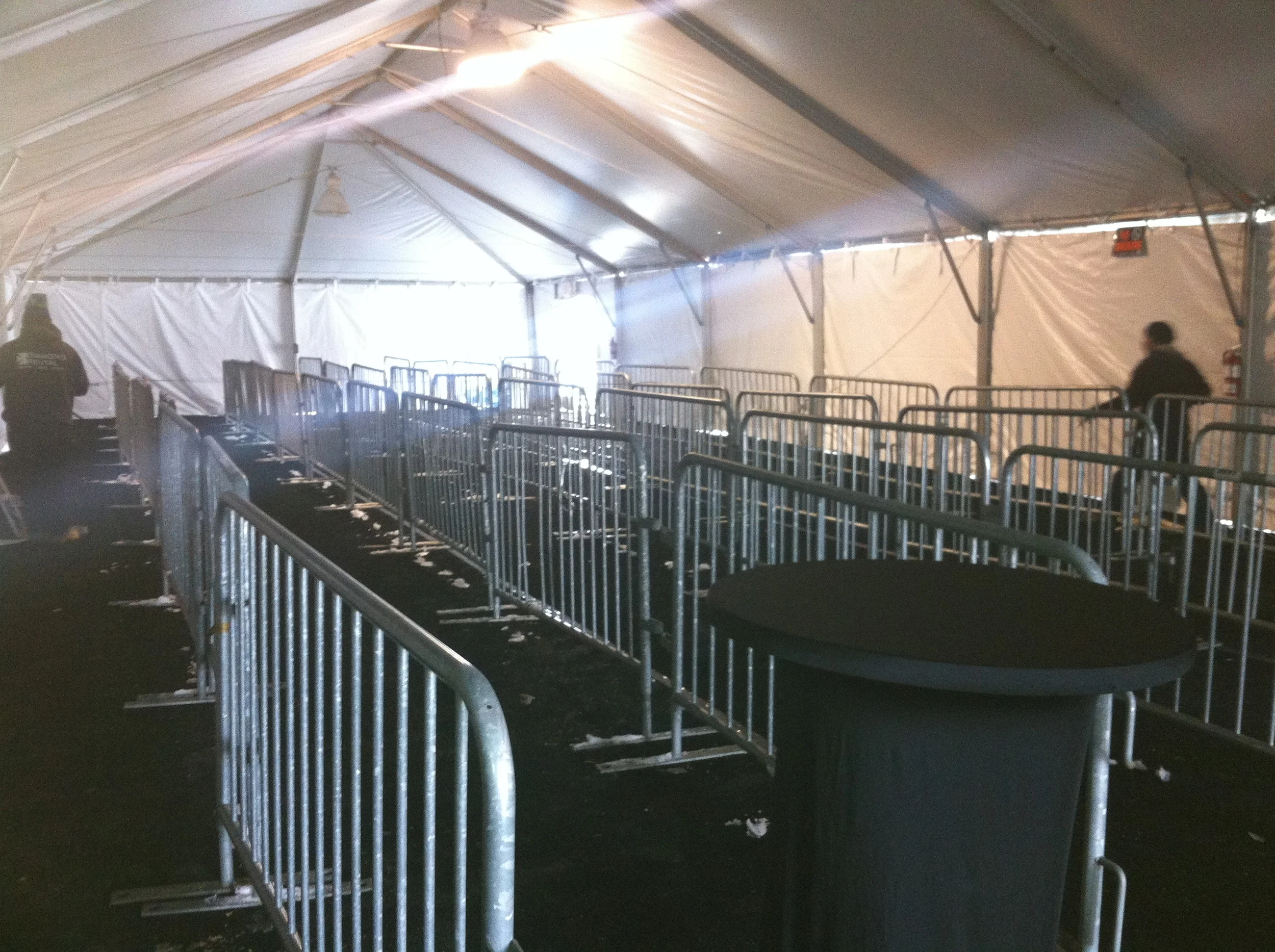 Awards Night Ticketing Tent Set-Up