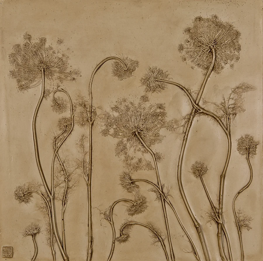 4_©diannecutler_LeatherandLace_QueenAnn'sLace_PlasterCastingwithItalianUmberWash_20x20_775_sm.jpg