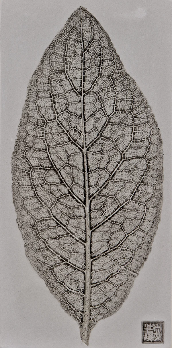 16_©diannecutler_TheFlockFamily_Mrs.Ewe_PanelB_Lamb'sEar_PlasterCastingwithBlackPigmentWash_6x12_135_sm.jpg