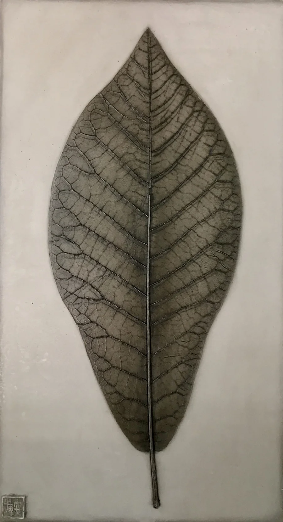 20_©diannecutler_Integrity_MagnoliaLeaf_PlasterCasterwithBlackPigmentWash_11x17_385_sm.jpg
