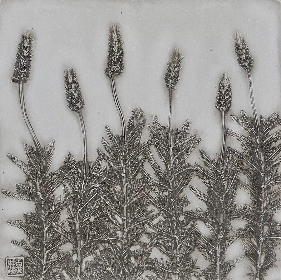36_©diannecutler_TheSirens_Lavender_PlasterCastingwithGrayOcherWash_12x12_275_sm.jpg