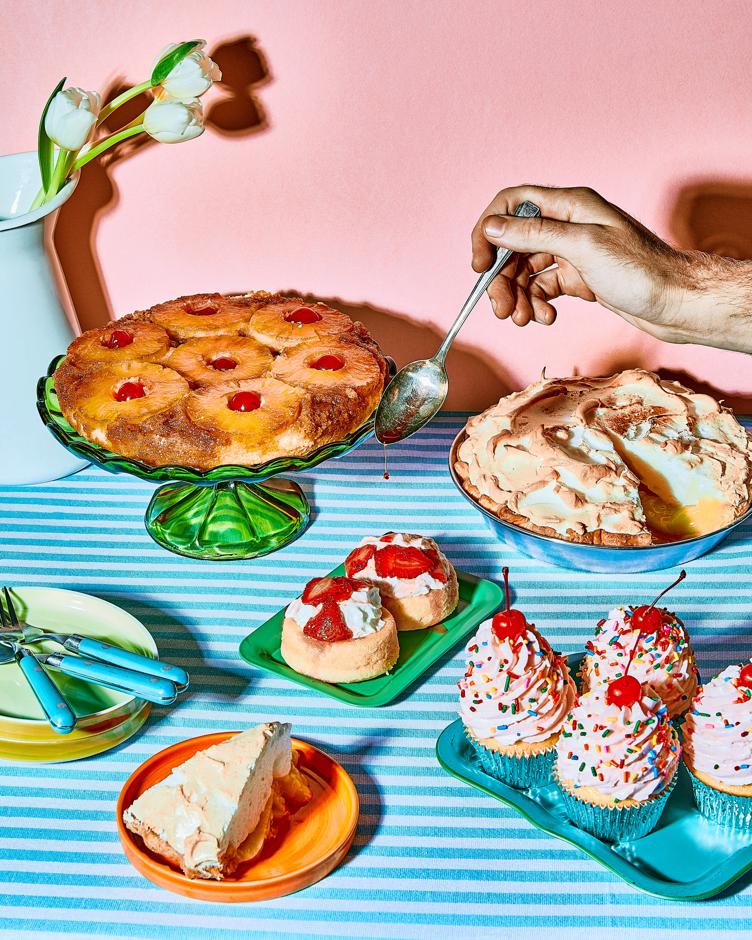  Props and sets by, Andrea Aidekman  Photo by, Tatijana Vasily  Food Styling by, Alexander Roberts 