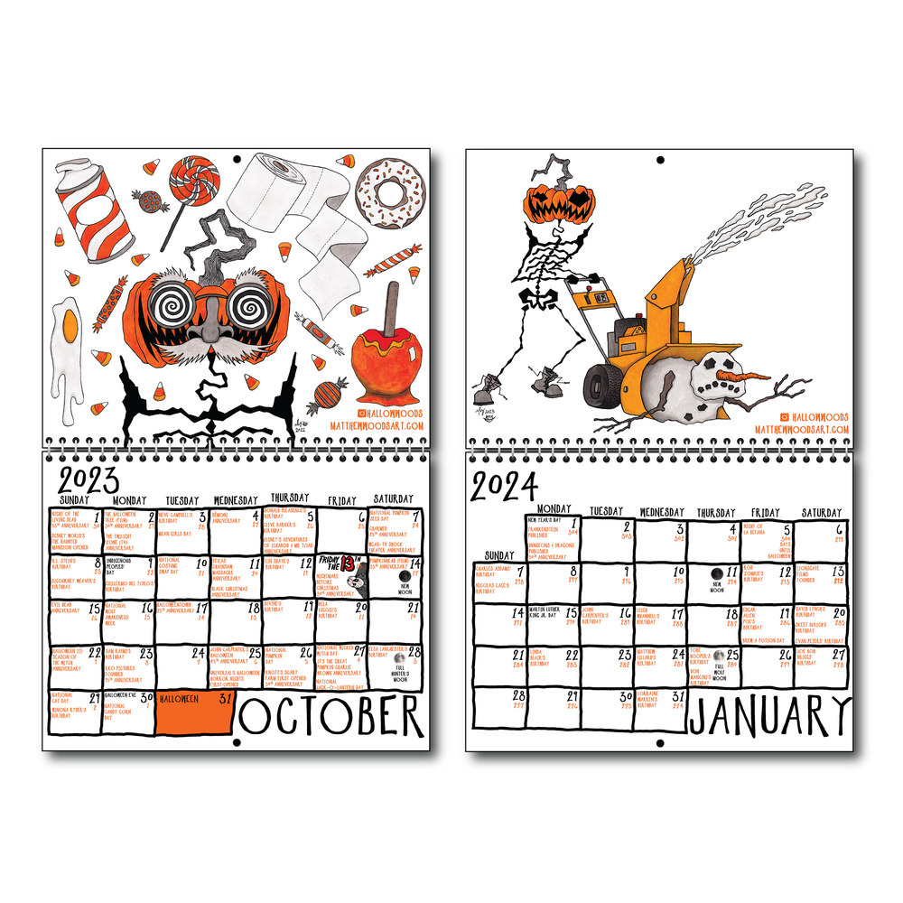 Halloween Countdown Calendar 2024-2025 — MATTHEW WOODS halloween-countdown-calendar-2024-2025-matthew-woods