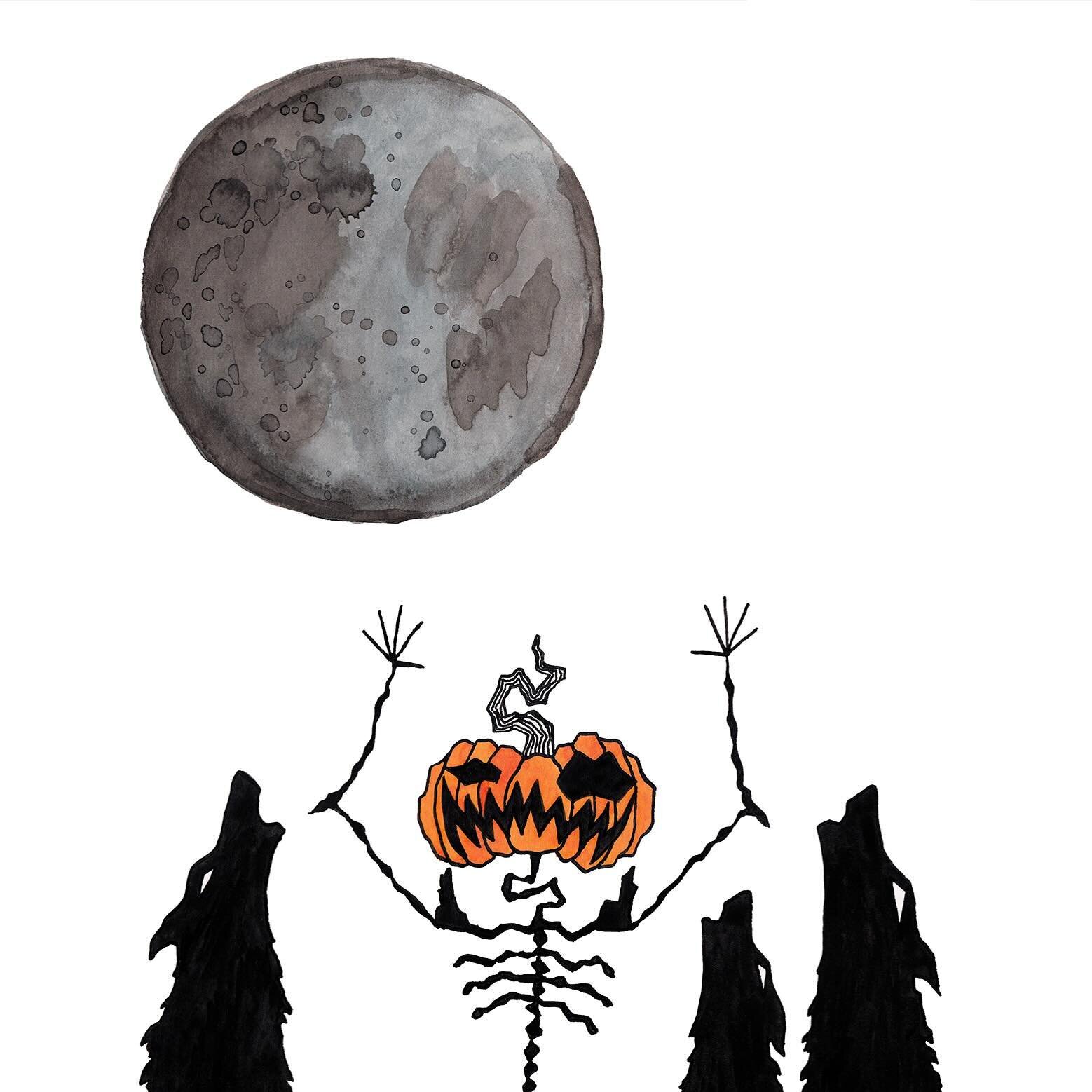 Happy Full Worm Moon! 🪱🌕🐛
Pumpkinhead hopes you howl! 🐺

Only 220 days until Halloween!

#fullmoon #howl #fullwormmoon #fullmoonart #fullmoonritual #moon #moonart #wolfpack #wolves #pumpkinhead #hallowwoods