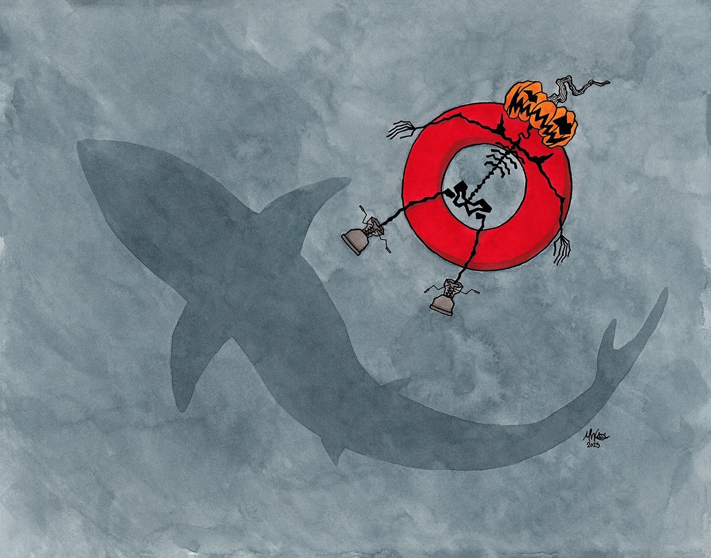 Join me tonight and dive into JAWS Fest at @artsandcrafts.newyork! 🦈 I&rsquo;m running trivia at 7pm so come on in, the waters fi-i-i-i-i-i-ine!

Only 135 days until Halloween!

#jawsfestnyc #bartrivia #trivianight #jaws #jaws50thanniversary #jawsom