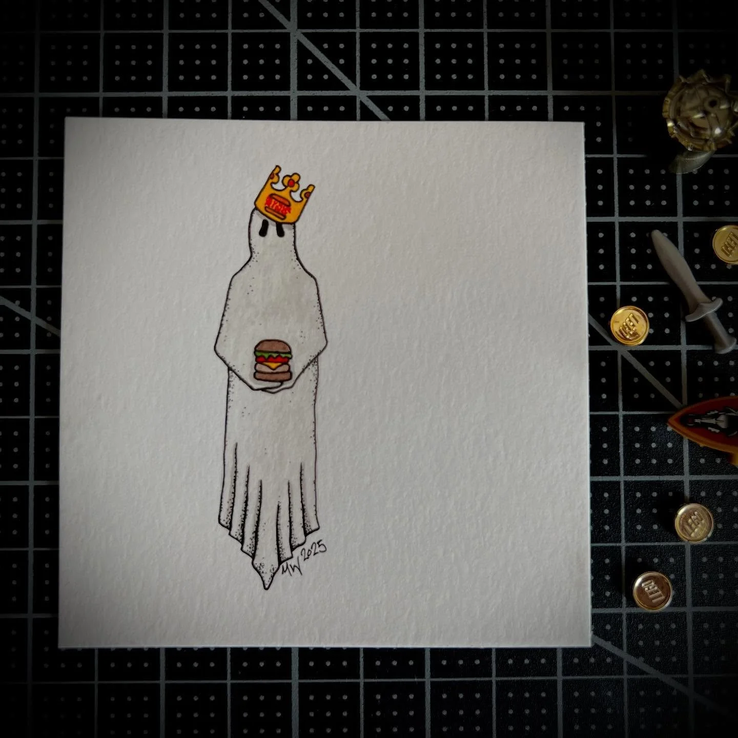 #Inktober Day 3: Crown

AUCTION!

The Rules:
▪️ Bidding starts at $20 and must be in whole dollar increments.
▪️ The auction is two hours, ending at 2:00pm EST
▪️ You must bid higher than the previous person to be counted.

Good luck!

4x4&rdquo; ink