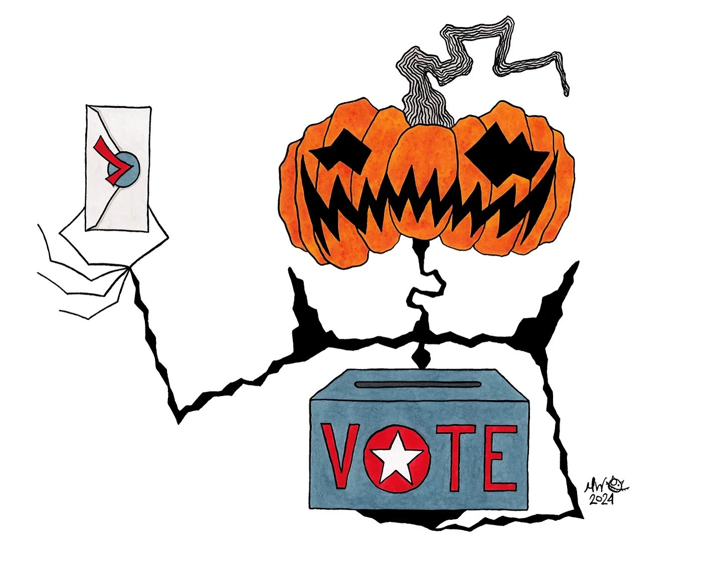 It&rsquo;s Election Day! 🎃🗳️✅ You gotta vote!

Only 361 days until Halloween!

#vote #voting #rockthevote #yougottavote #votingissexy #votingiscool #pumpkinhead #hallowwoods
