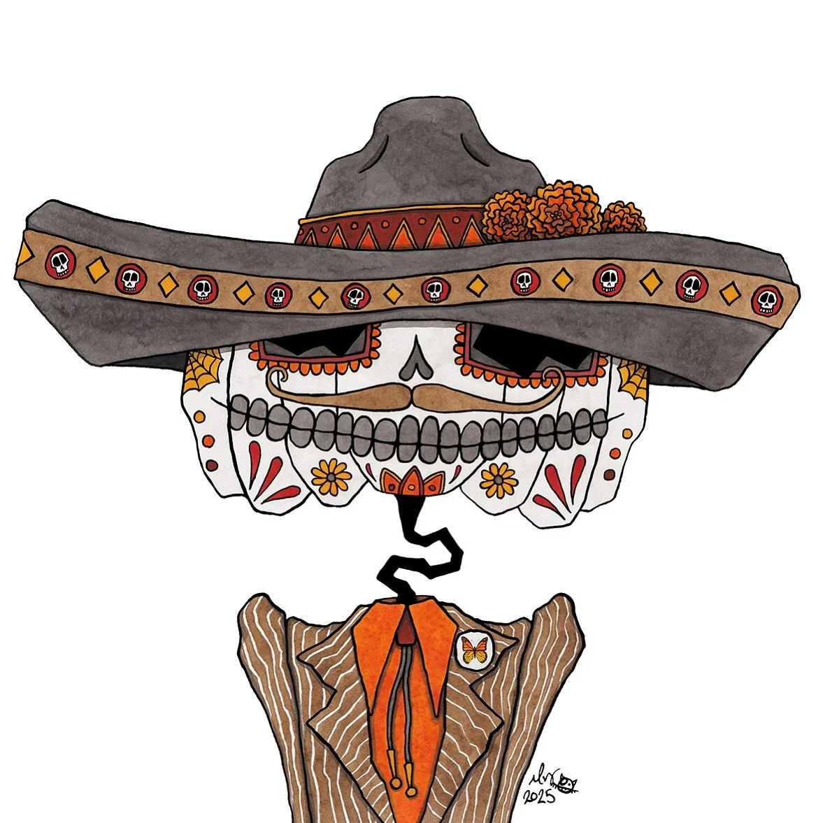 &iexcl;Feliz D&iacute;a de los Muertos! 

Only 363 days until Halloween!

#d&iacute;adelosmuertos #dayofthedead #diadelosmuertosart #diadelosmuertos #pumpkinhead #hallowwoods