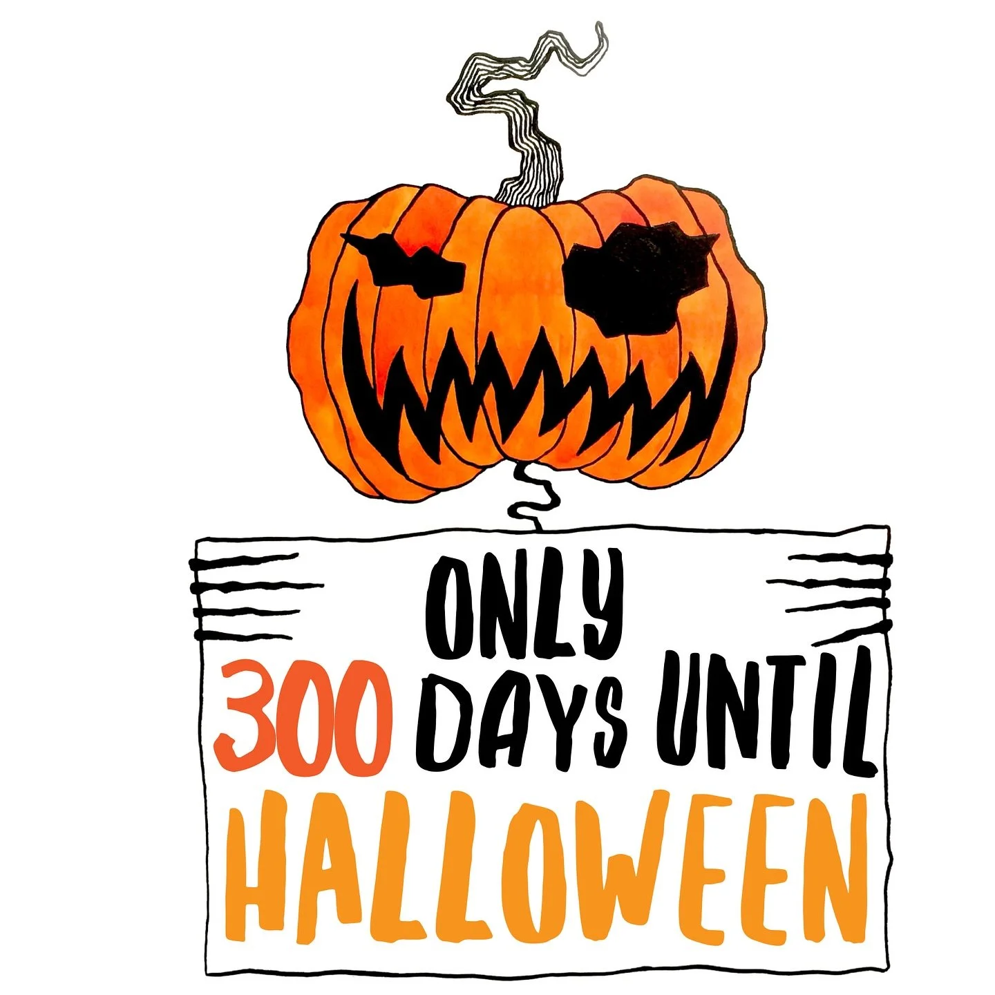 Pumpkinhead is glad for this first milestone of 2026!

Only 300 days until Halloween!

#300days #300 #halloweencountdown #foreverhalloween #halloweenlover #letthecountdownbegin #pumpkinhead #hallowwoods