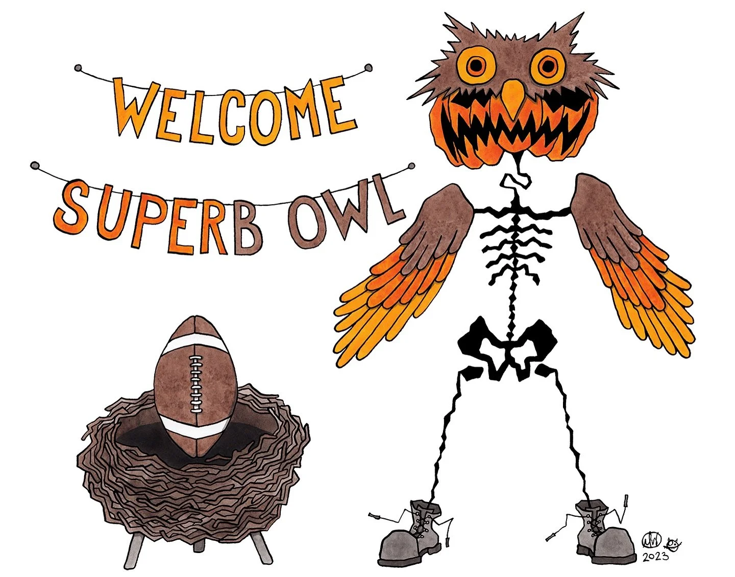 Do you think we&rsquo;re going to get to touch its little beak?

Only 265 days until Halloween!

#superbowl #superb #owl #brainscramblies #superbowlsunday #football #sports #whatwedointheshadows