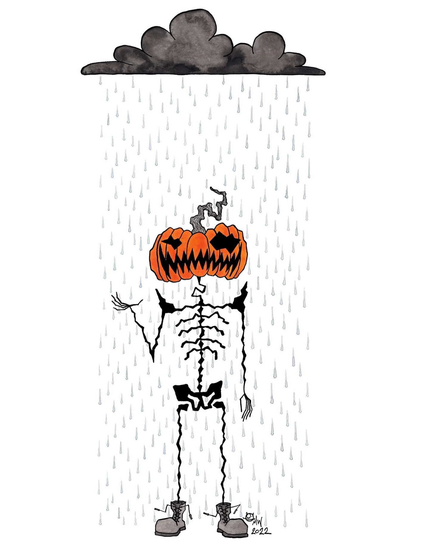 Pumpkinhead doesn&rsquo;t mind a good April shower!

Only 213 days until Halloween!

#aprilshower #april #aprilfoolsday #ridersonthestorm #pumpkinhead