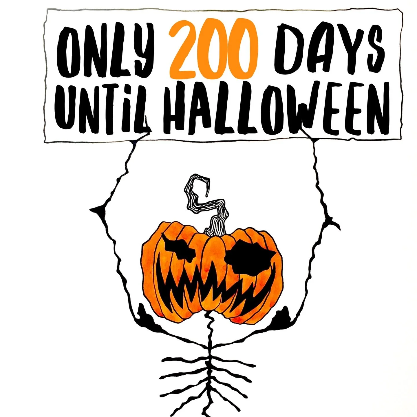 🎉🎉2️⃣0️⃣0️⃣🎉🎉

Only 200 days until Halloween!

#200 #halloween #halloweencountdown #halloweencalendar #pumpkinhead
