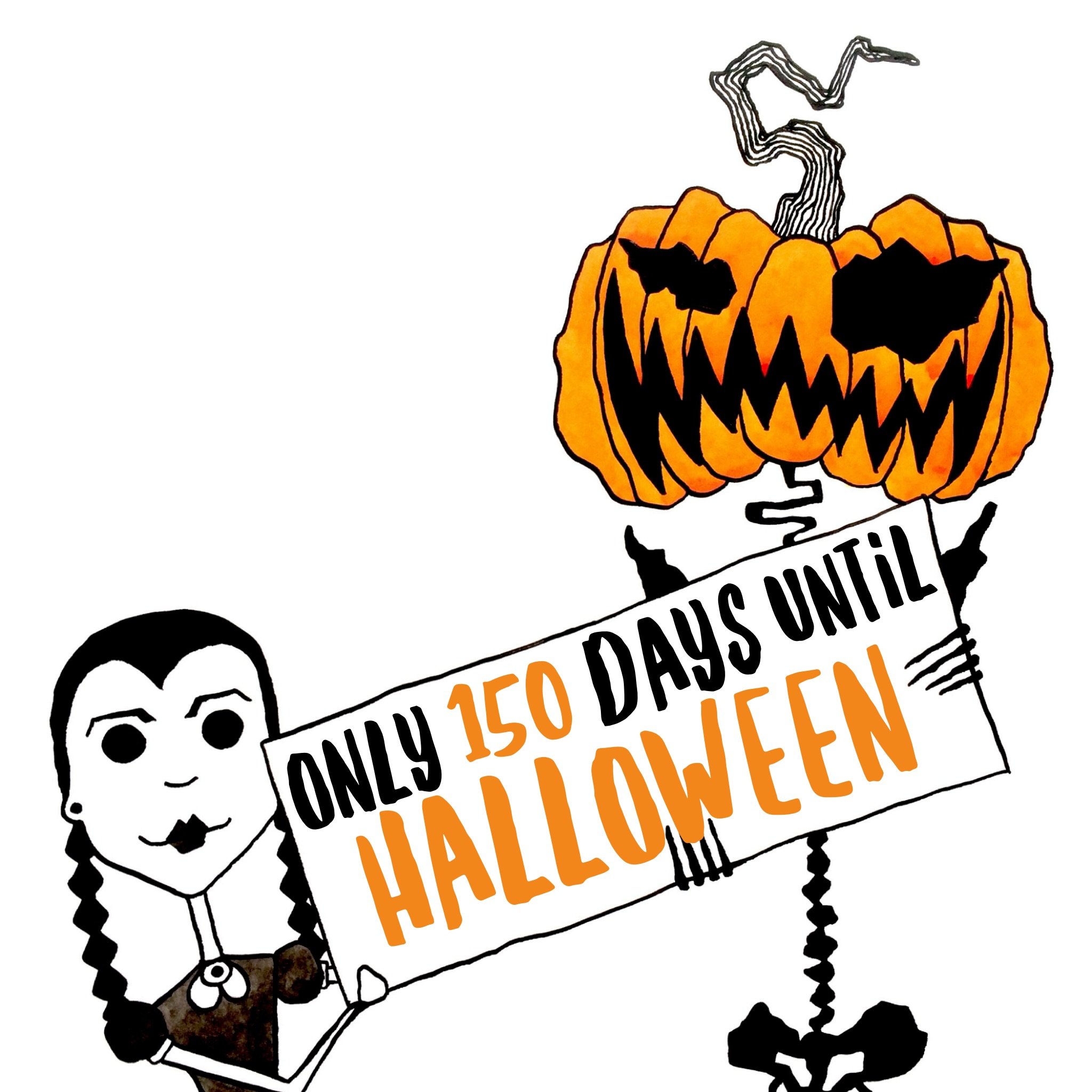 What a Wednesday! 1️⃣5️⃣0️⃣❗️

Only 150 days until Halloween!

#halloweencountdown #wednesdayswednesday #wednesday #wednesdayaddams