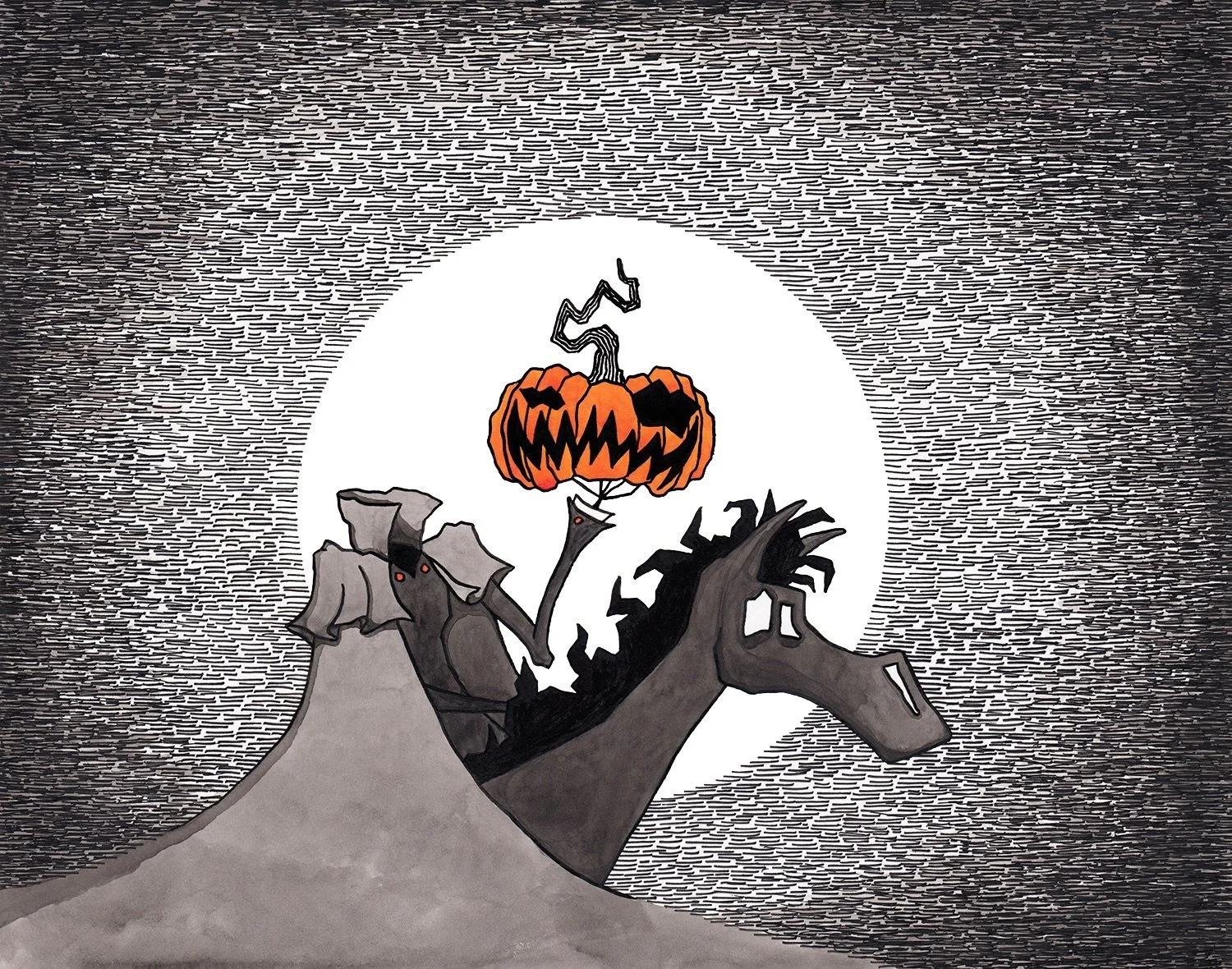 Happy Anniversary to The Legend of Sleepy Hollow!

I drew this one years ago as an ode to my love of Sleepy Hollow. It&rsquo;s a magical place! ✨🎃✨
Want a glimpse? Check out: @sleepyhollowcountry and @visitsleepyhollow 

Only 130 days until Hallowee