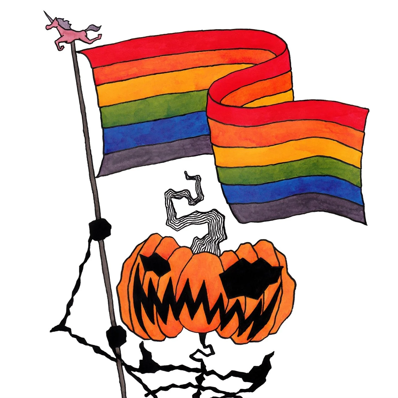 Pumpkinhead thinks you should wave your freak flag a little (or a lot) this weekend! 🏳️&zwj;🌈🏳️&zwj;⚧️🏴&zwj;☠️🏁

Only 126 days until Halloween!

#pride #pridemonth #rainbow #loveislove #pumpkinhead
