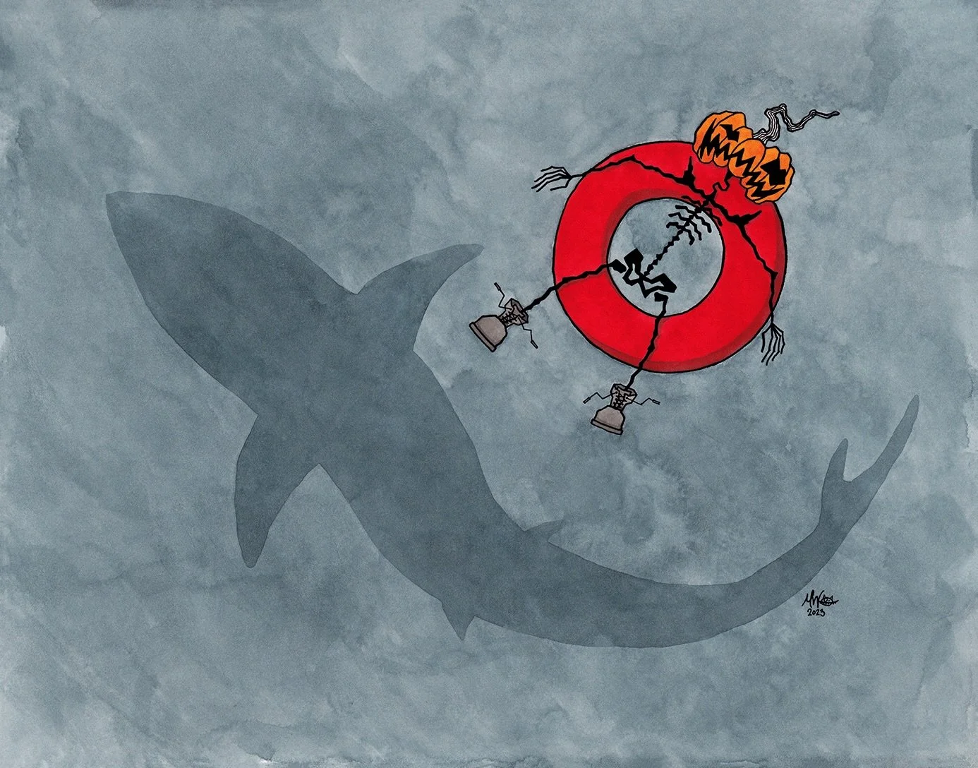 &ldquo;Live every week like it&rsquo;s Shark Week.&rdquo;
&bull; Tracy Jordan &bull;

Except this week actually is @sharkweek! 🦈

Only 97 days until Halloween!

#sharkweek #jaws #sharkattack #jawsart #pumpkinhead