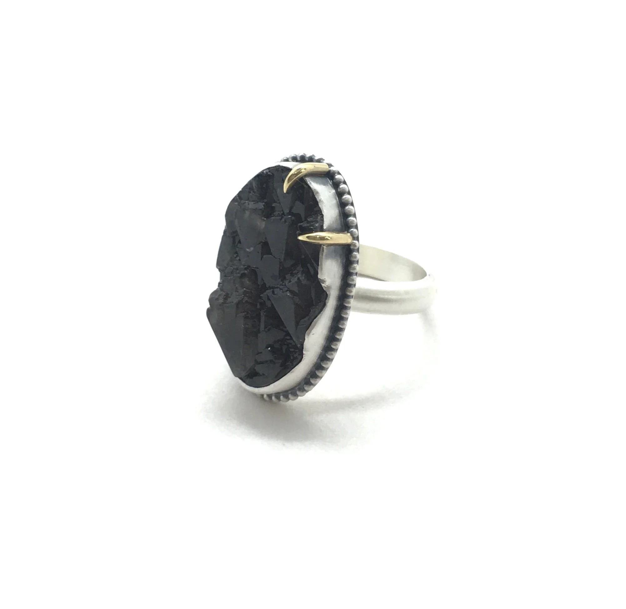 Black Garnet Ring