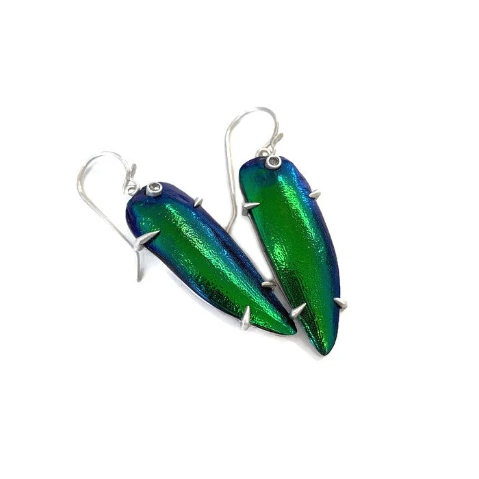 Gem Beetle Earrings