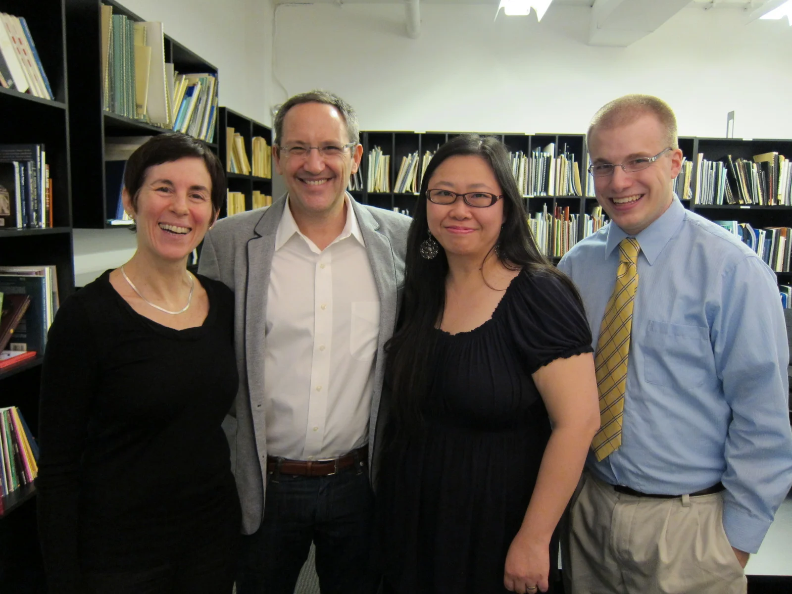  Hanging out at the Boosey &amp; Hawkes score library with Trudy Chan, Lola Kavonich, and Osvaldo Golijov. 