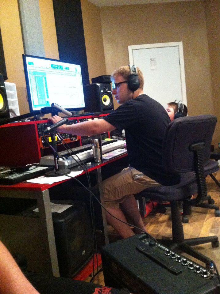 Working at Twin Woods Studios in Decatur, Michigan. 