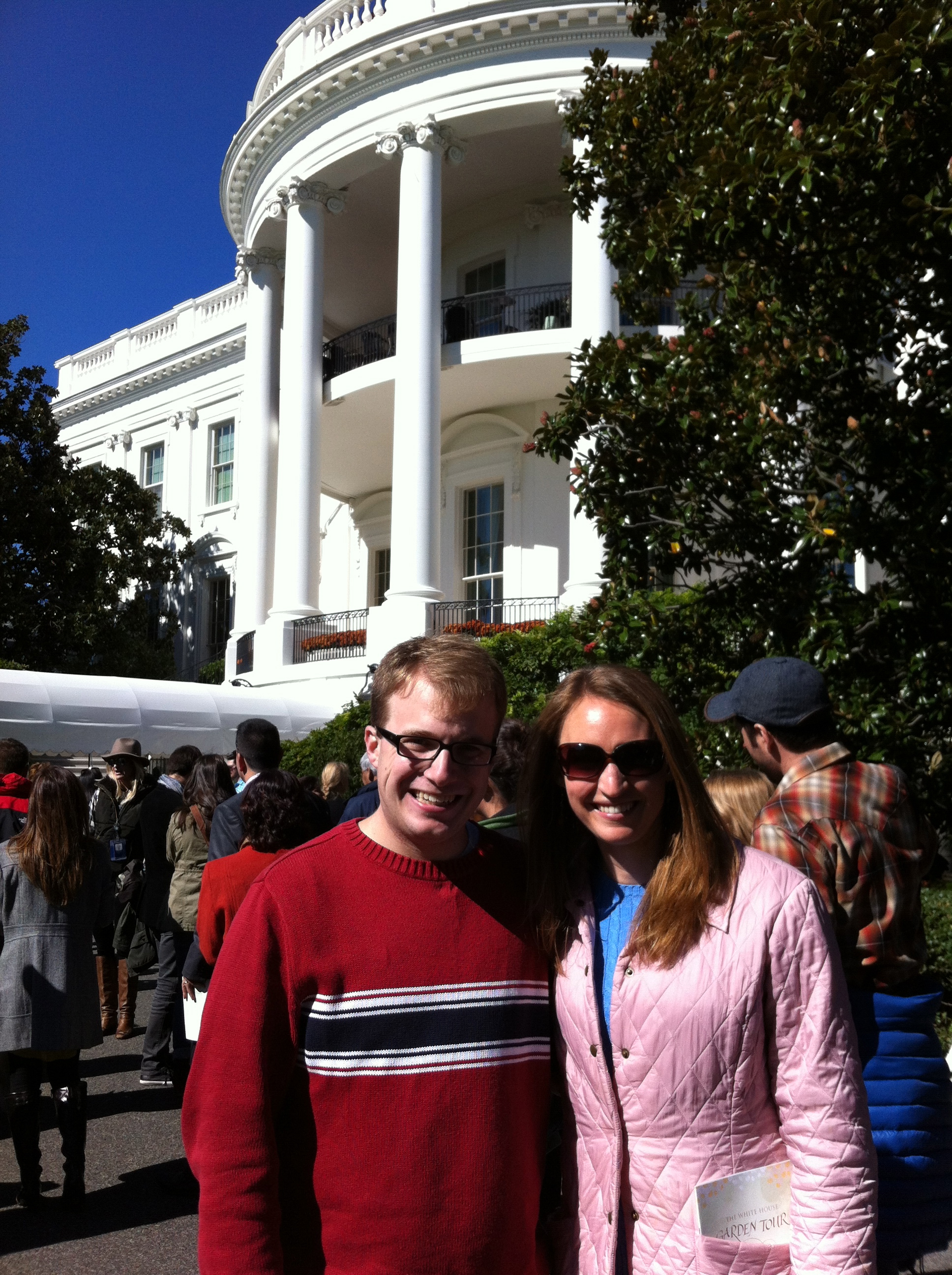 Hanging out at the White House Gardens.