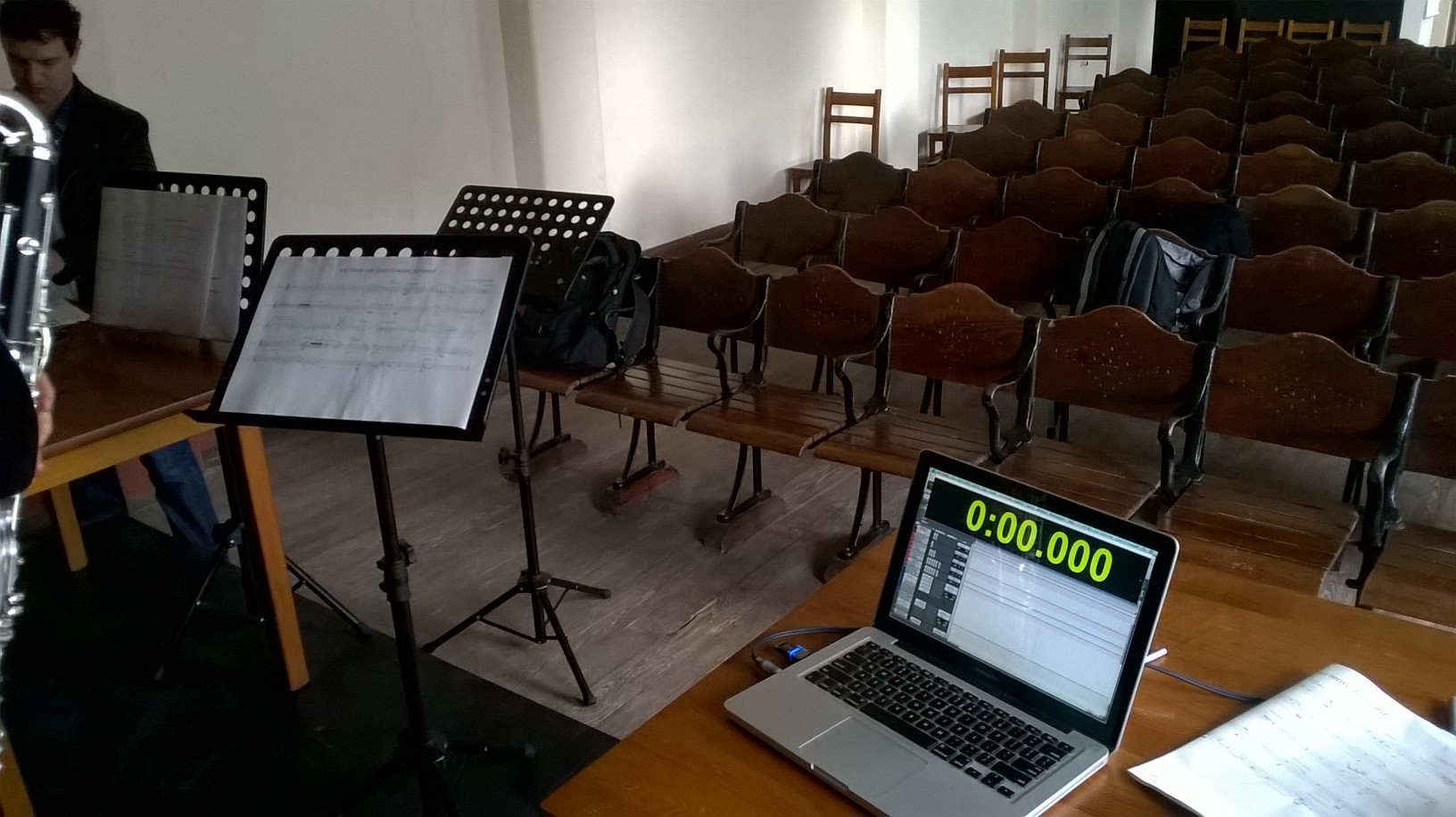 Footage from the rehearsal of we study our past to move forward .