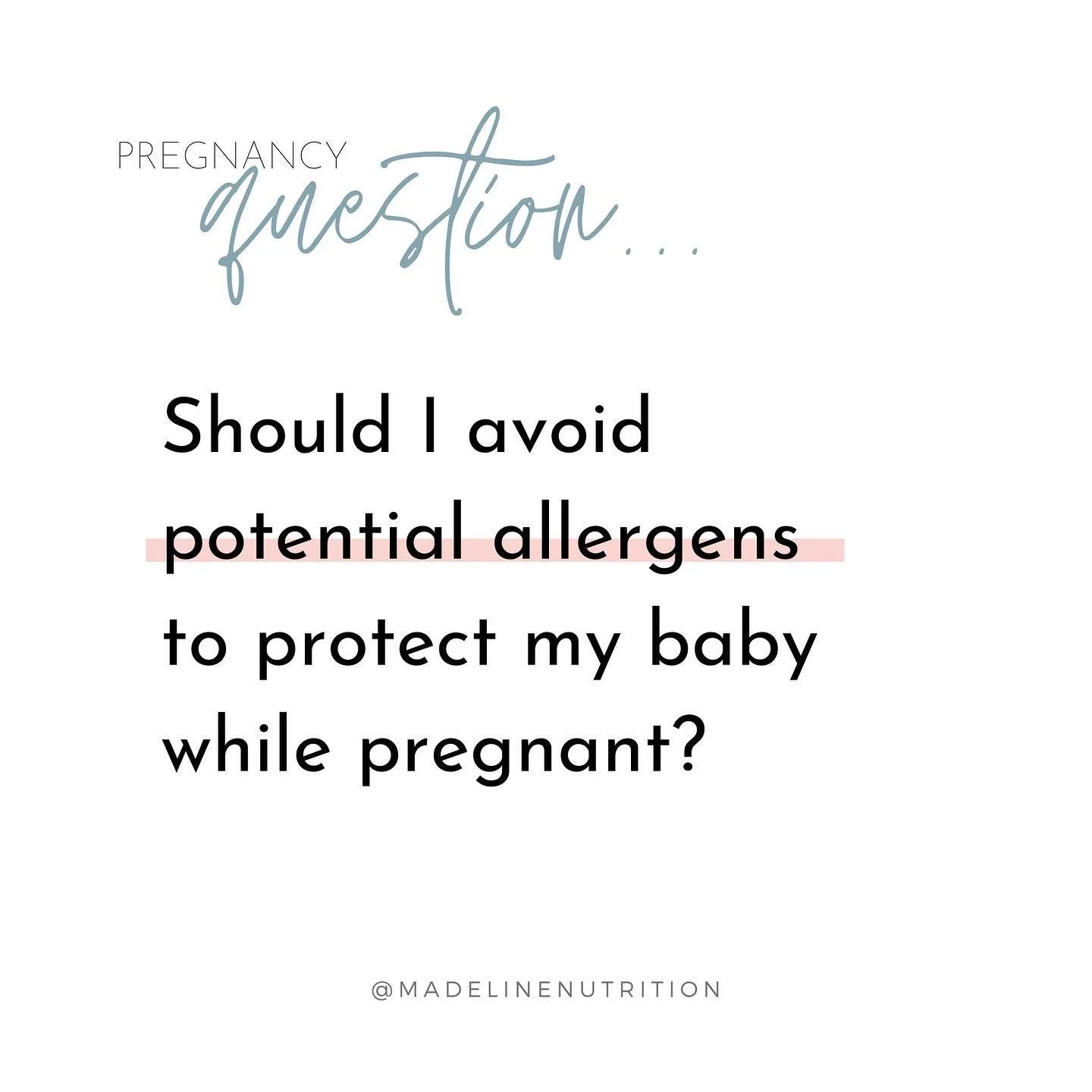 So glad you asked! 

Here&rsquo;s a quick note about allergens:

Research is pointing more and more toward the inclusion of allergens during pregnancy, especially in the early months when baby&rsquo;s immune system is developing. 

When you eat a pot